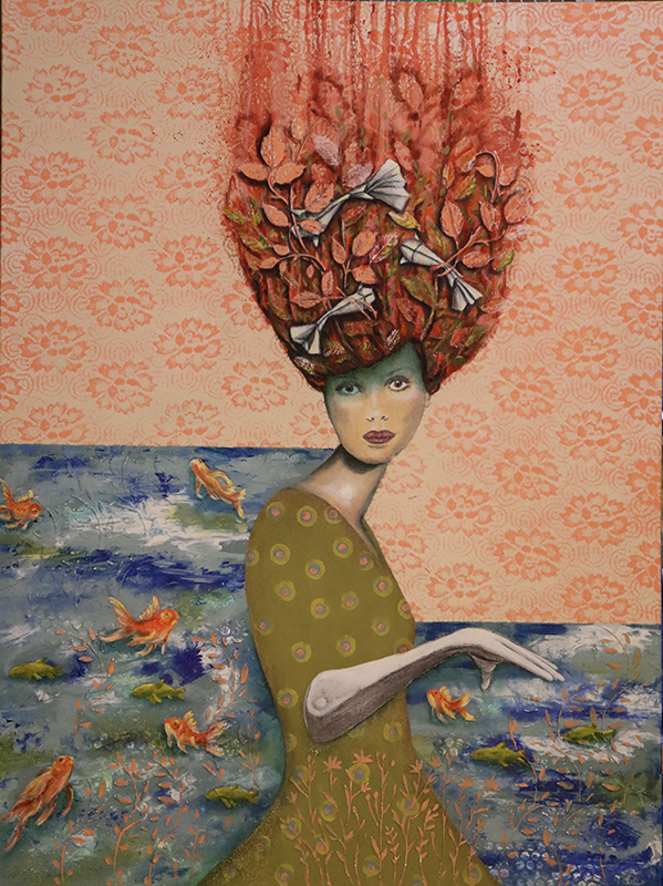 Redhead at the Edge of the River