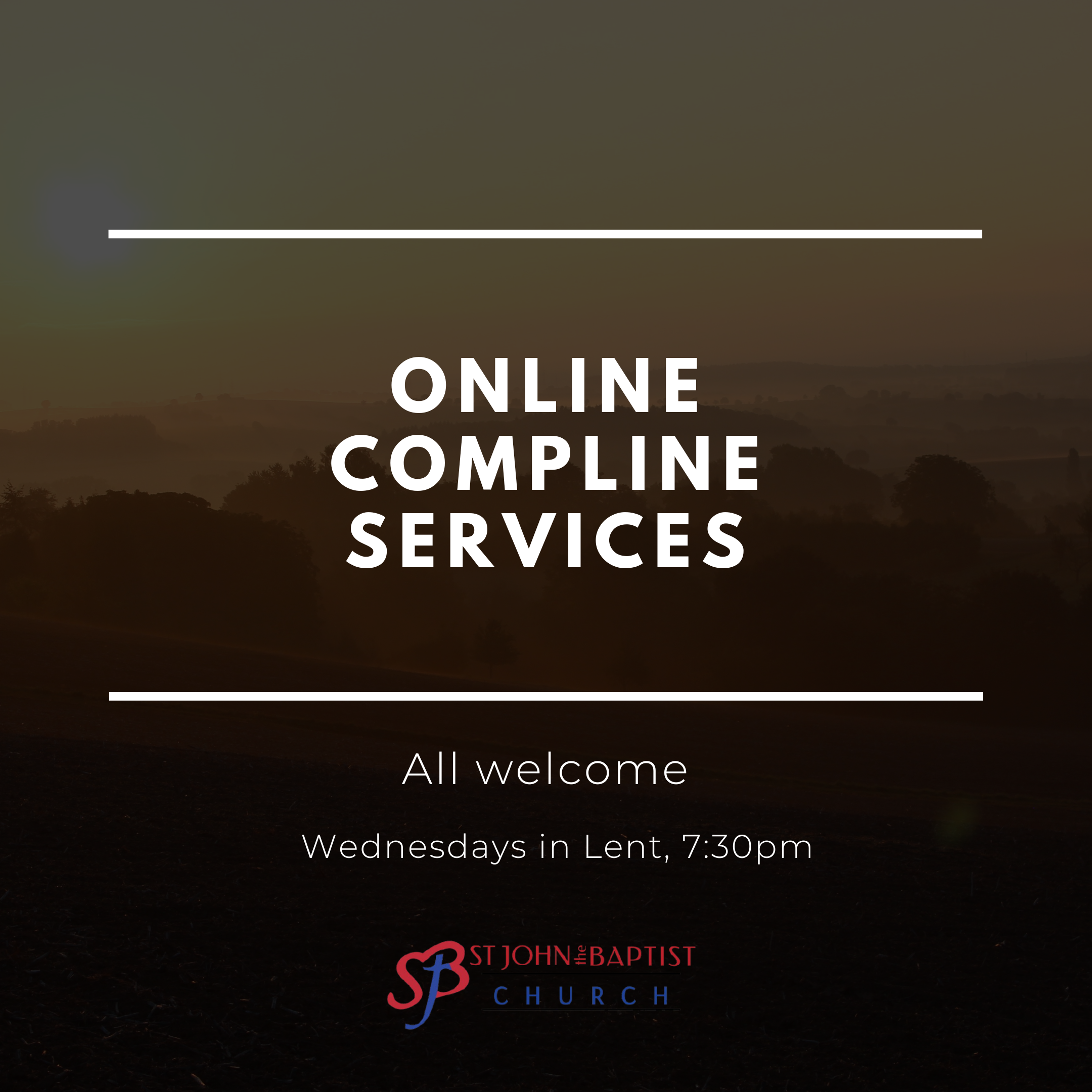Join Us Online for Weekly Compline Services in Lent