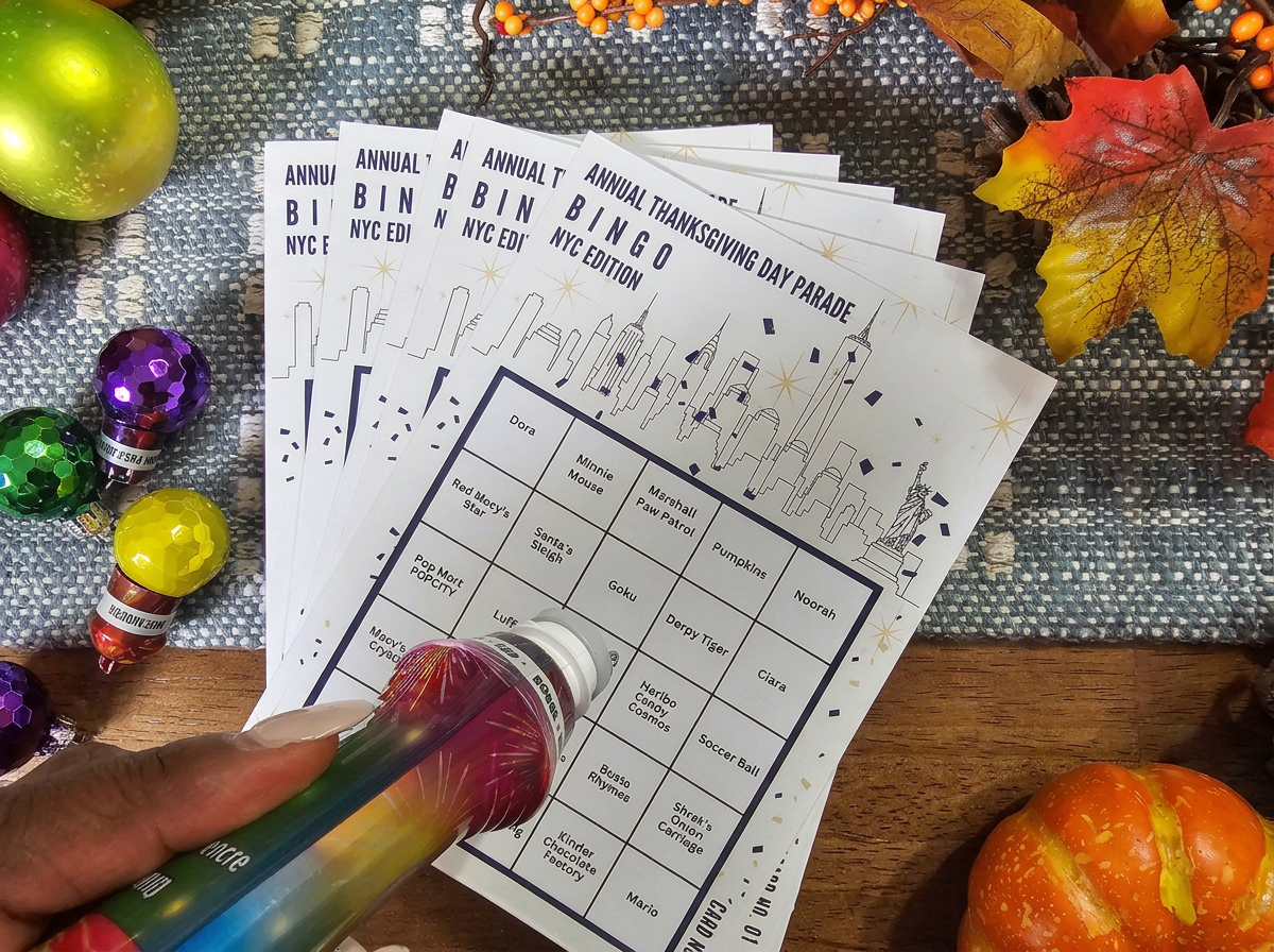 Pre-Order Thanksgiving Parade Bingo – Sample Pack (Set of 5 Cards)