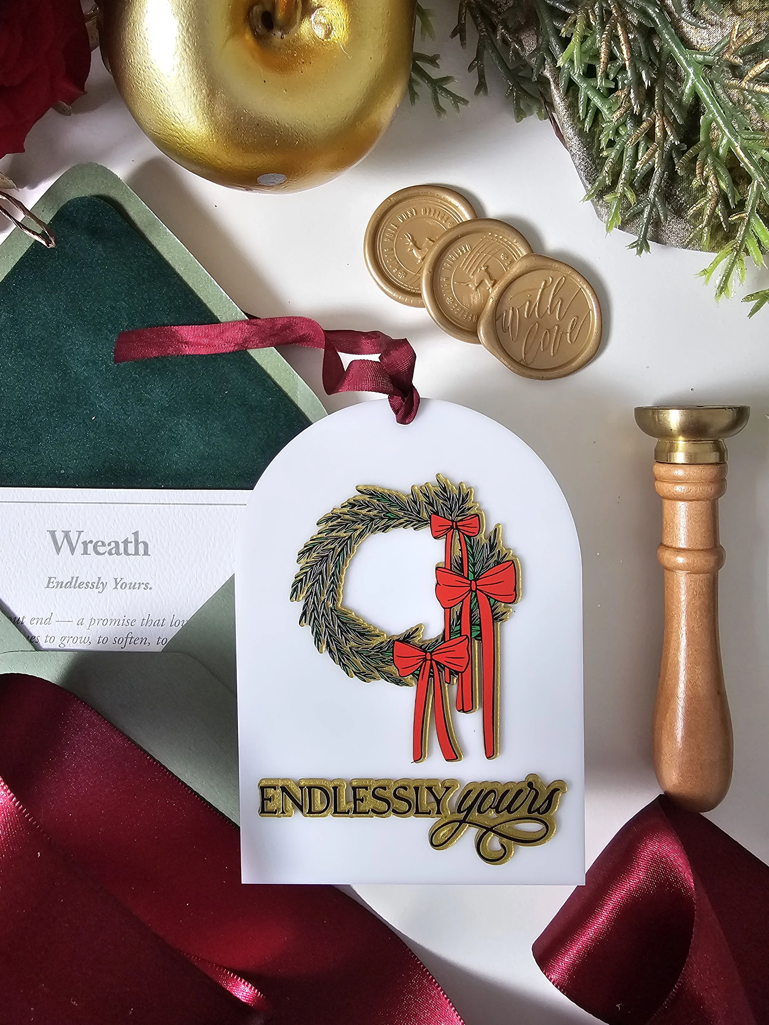 Wreath Heirloom Ornament "ENDLESSLY Yours" | 12 Days of Us