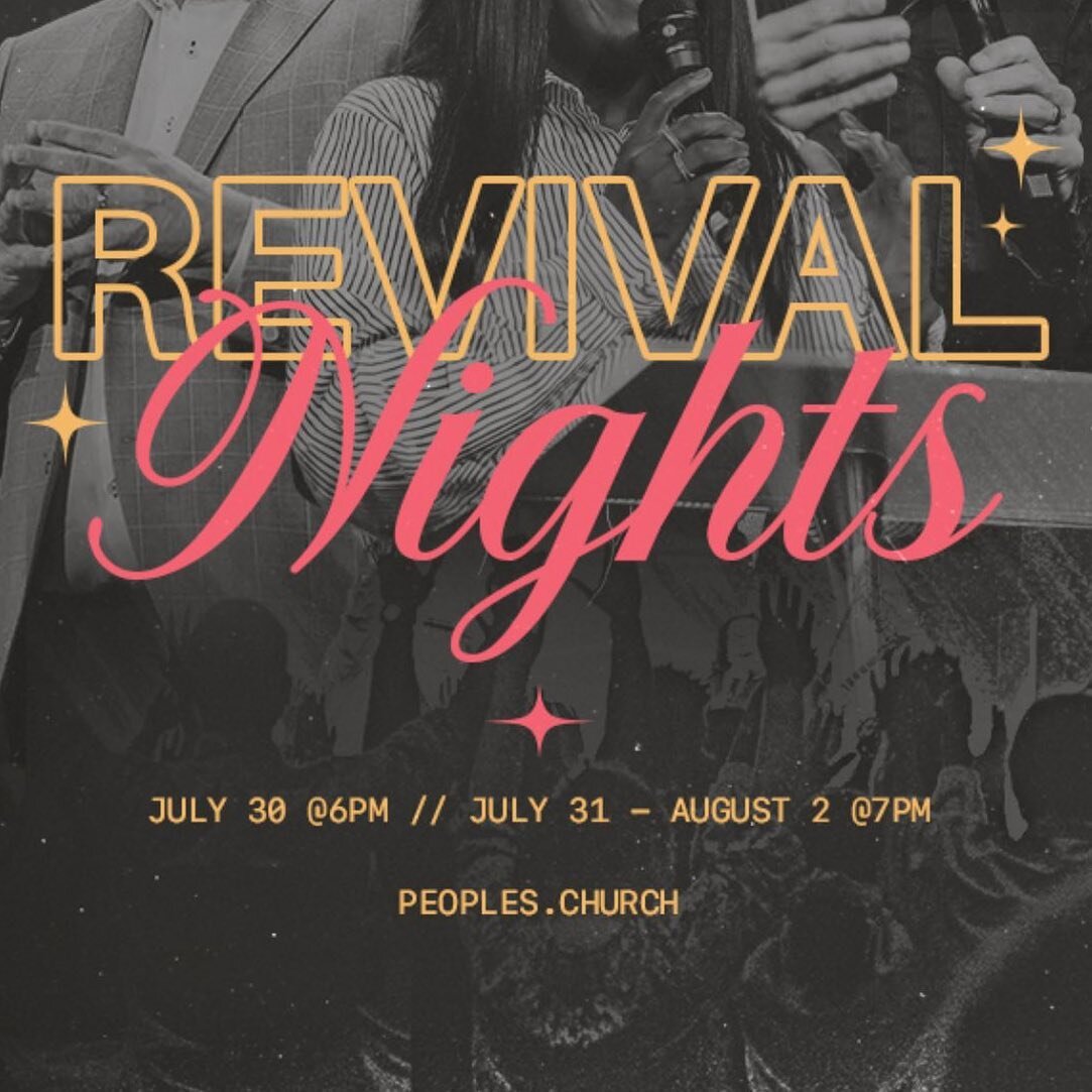 Can&rsquo;t wait for Revival Nights at @peoples.church!