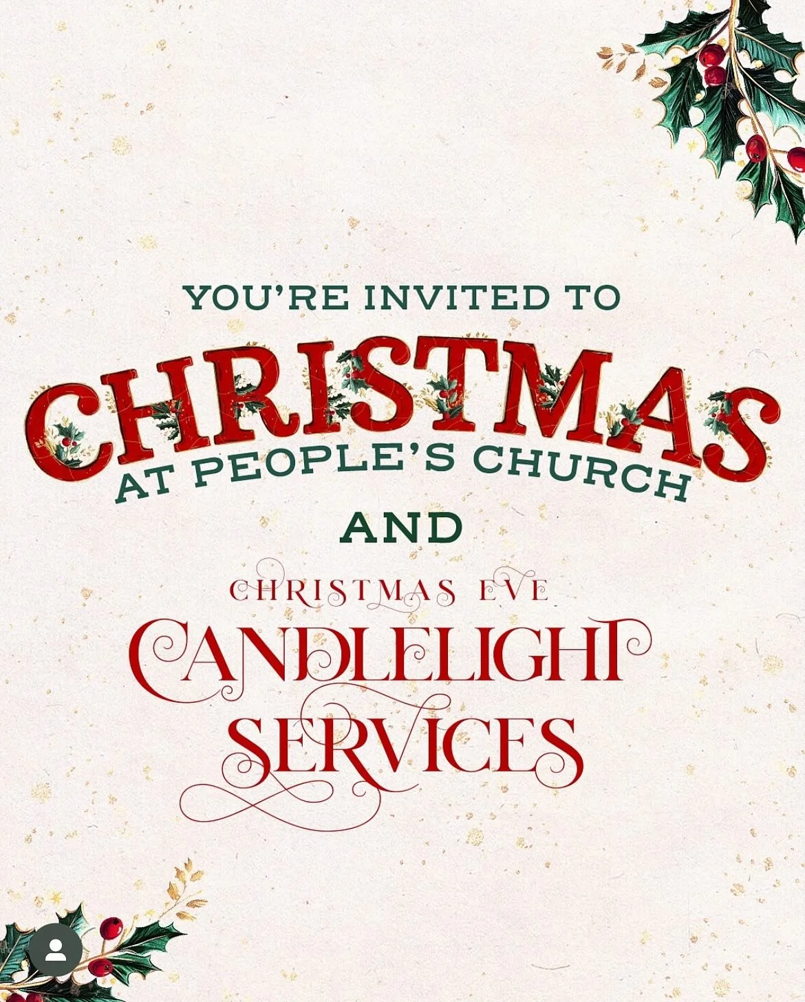 Nothing like Christmas at People&rsquo;s Church! @peoples.church