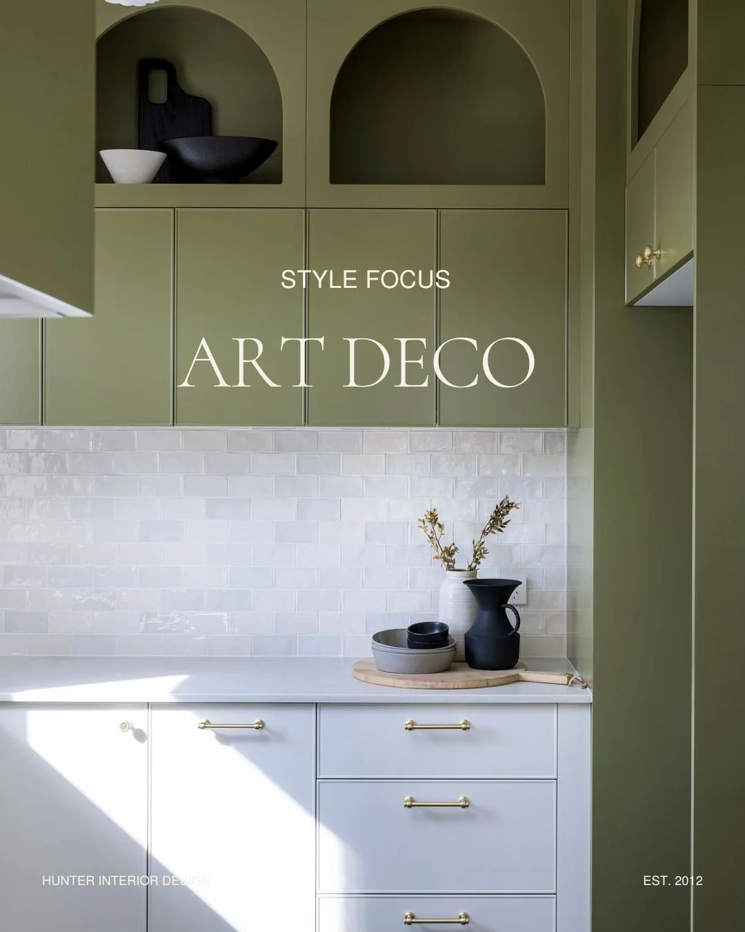 Our client wanted to celebrate the early Inter War Art Deco styling of their heritage home, so we embraced geometric, streamlined designs with a focus on simplicity and innovative materials. The result is a kitchen that beautifully blends classic ele