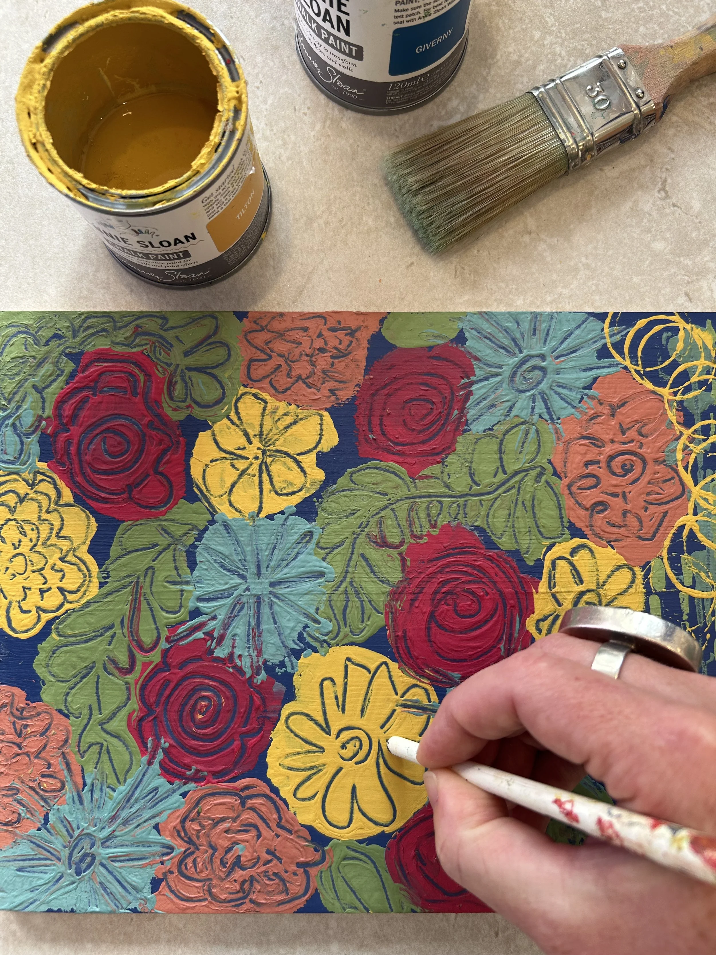 Annie Sloan Chalk Paint Workshop Bristol sgraffito.jpeg