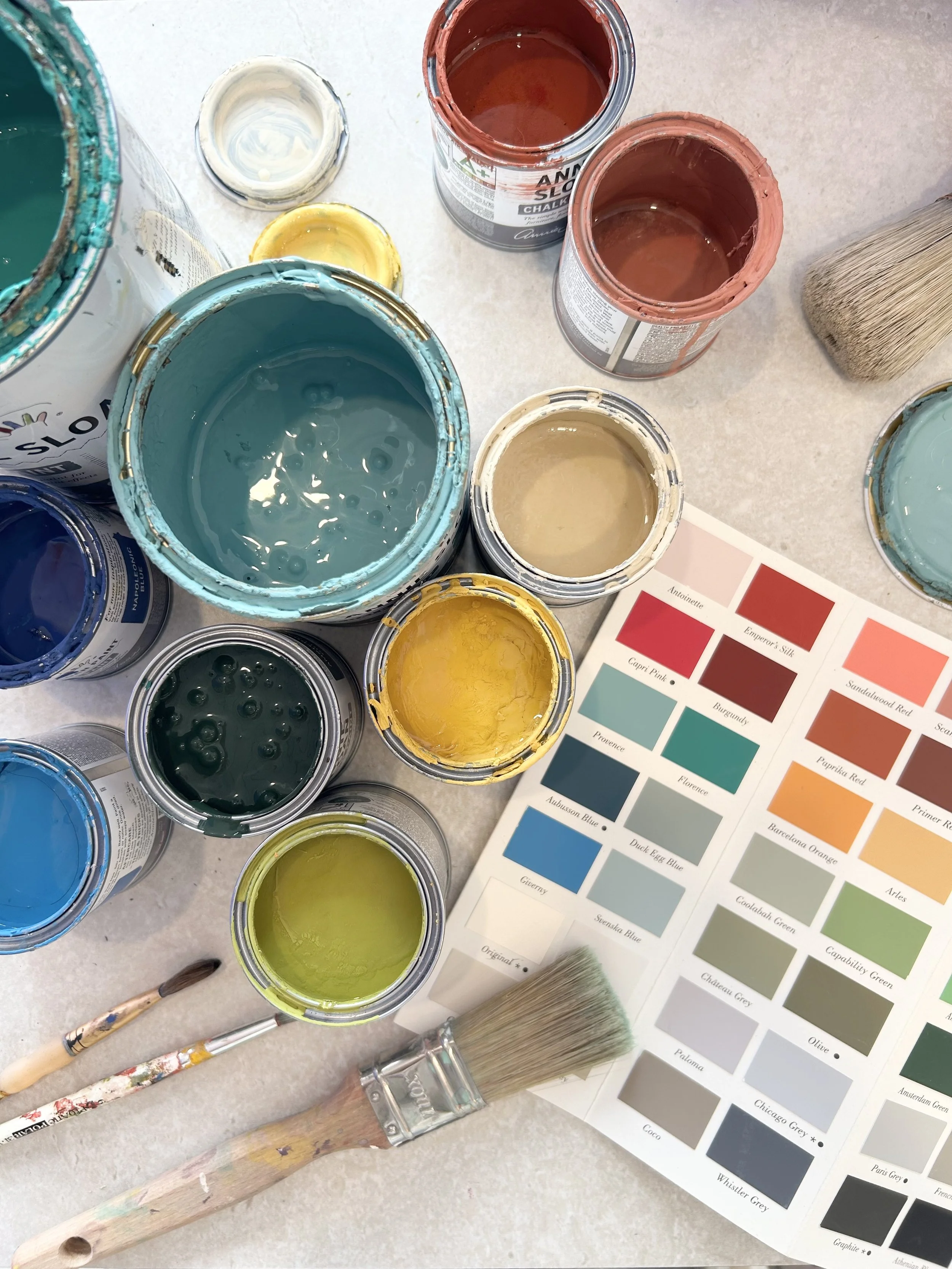 Annie Sloan Chalk Paint Workshop Bristol materials.jpeg