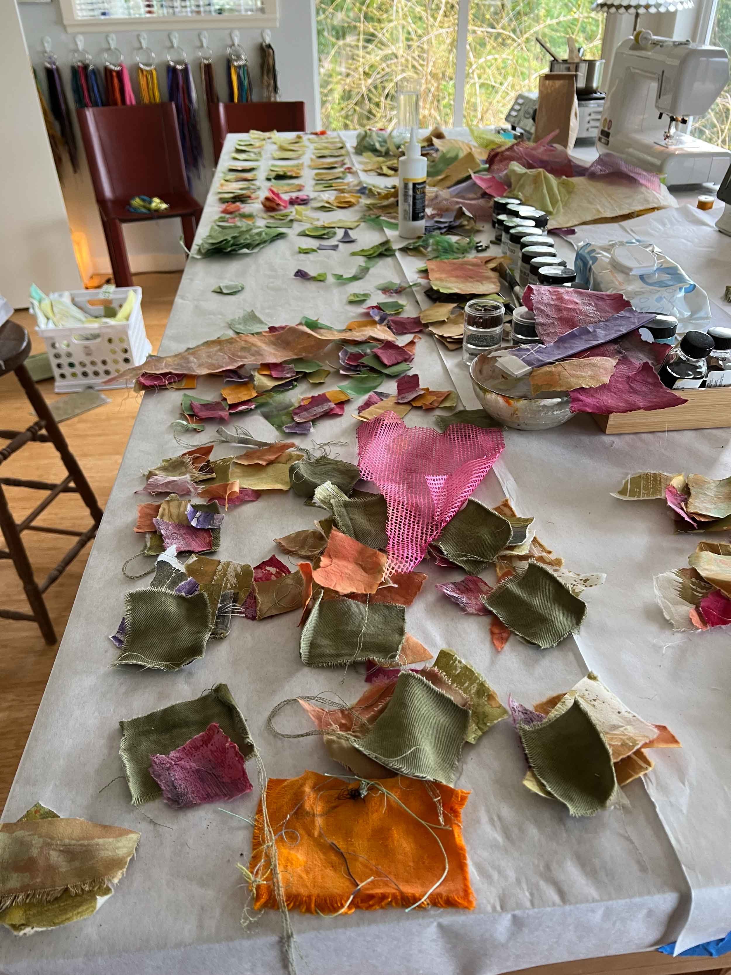 Roberta Wagner working on mixed media superbloom collection 4.jpg