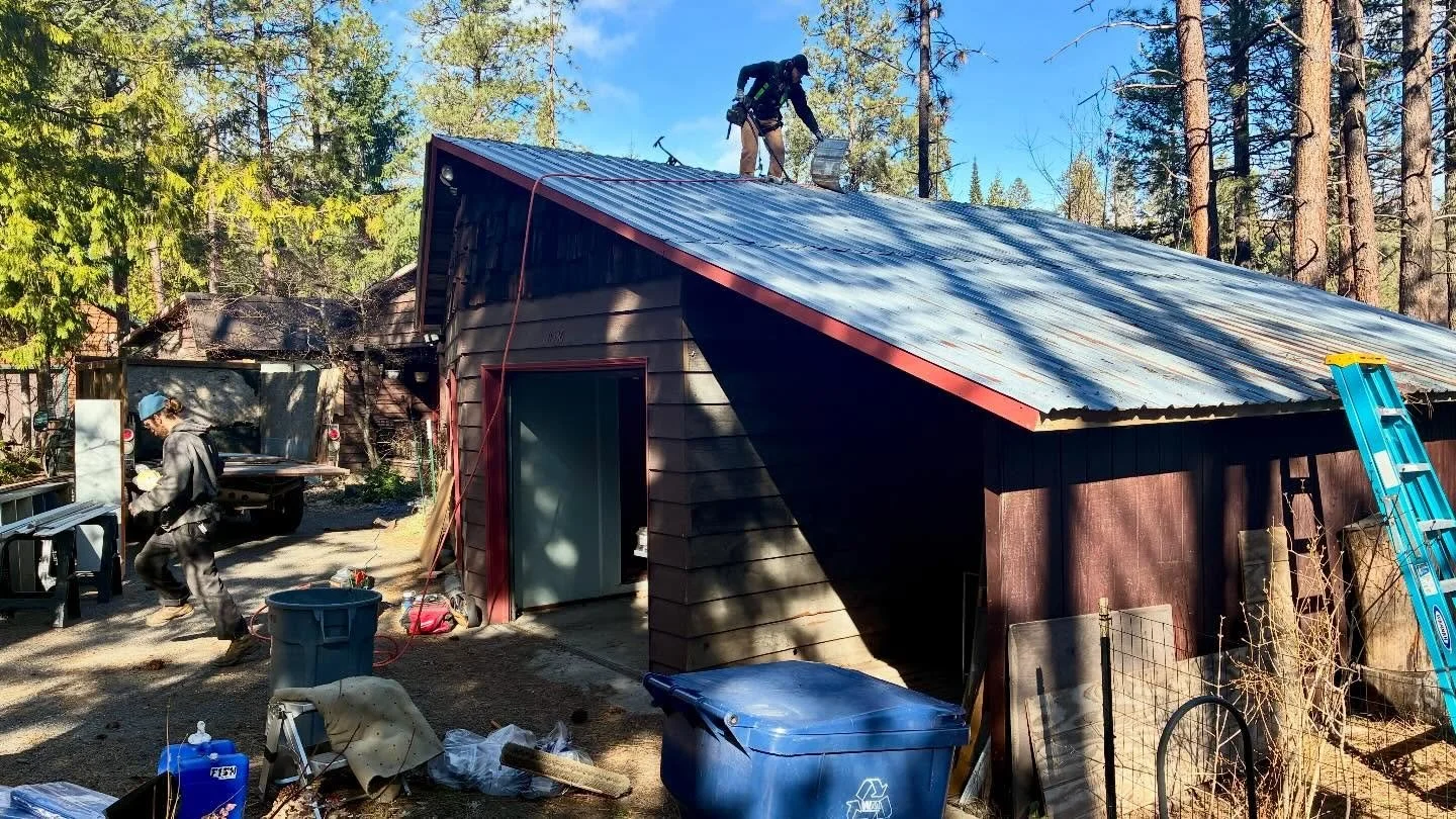 Today&rsquo;s (in progress) project: Unofficial collab of Shelter &amp; Seeds with Eastside Rebuild! 

The homeowners plan to rebuild the garage with a unit above, requiring a rebuild from the ground up. Instead of coming in with an excavator and dum