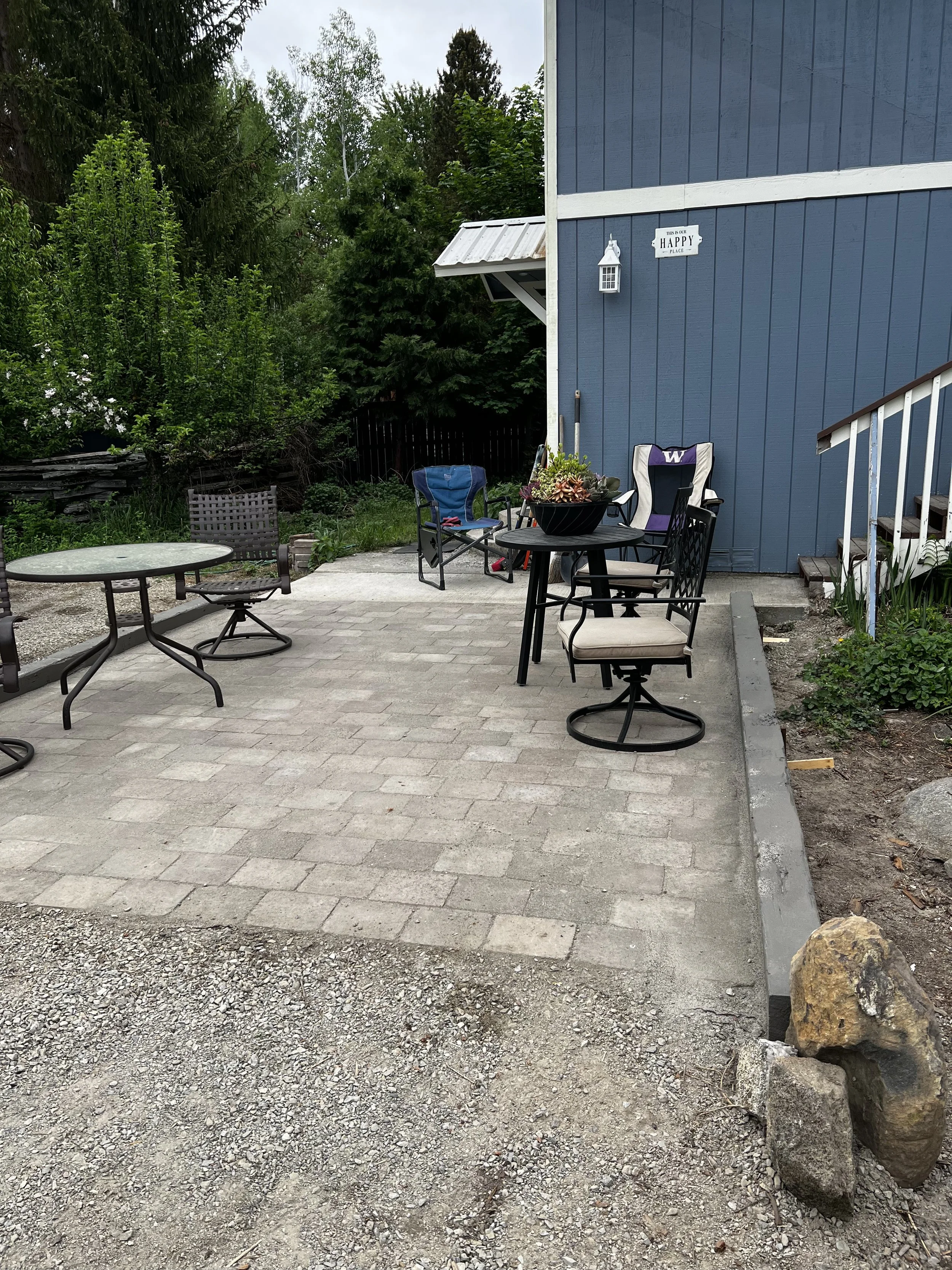 East Leavenworth Upcycled Paver Patio - Leavenworth, WA