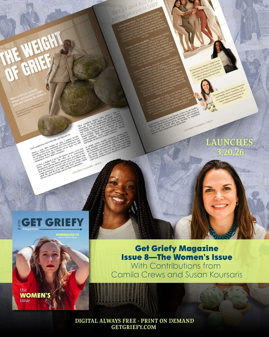 First published piece of 2026!

My personal experience with grief showed me how much we carry in our bodies. In Get Griefy Issue 8, I write about my battle with insulin resistance and my challenge to get diagnosed with it after losing my dad. 

There