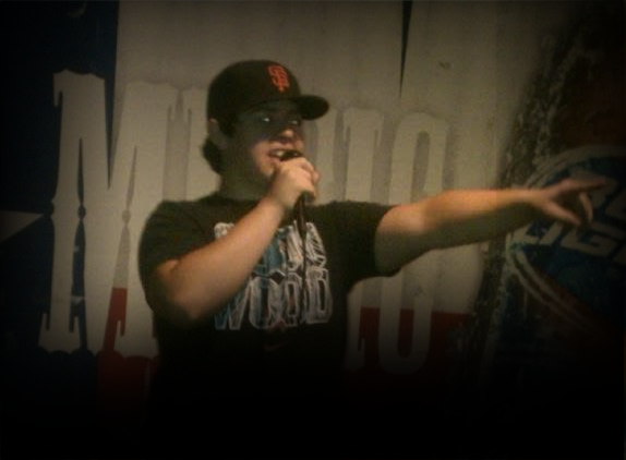 Jordan's first stand-up set - Rockin' Paradise, Lewisville, TX 2012