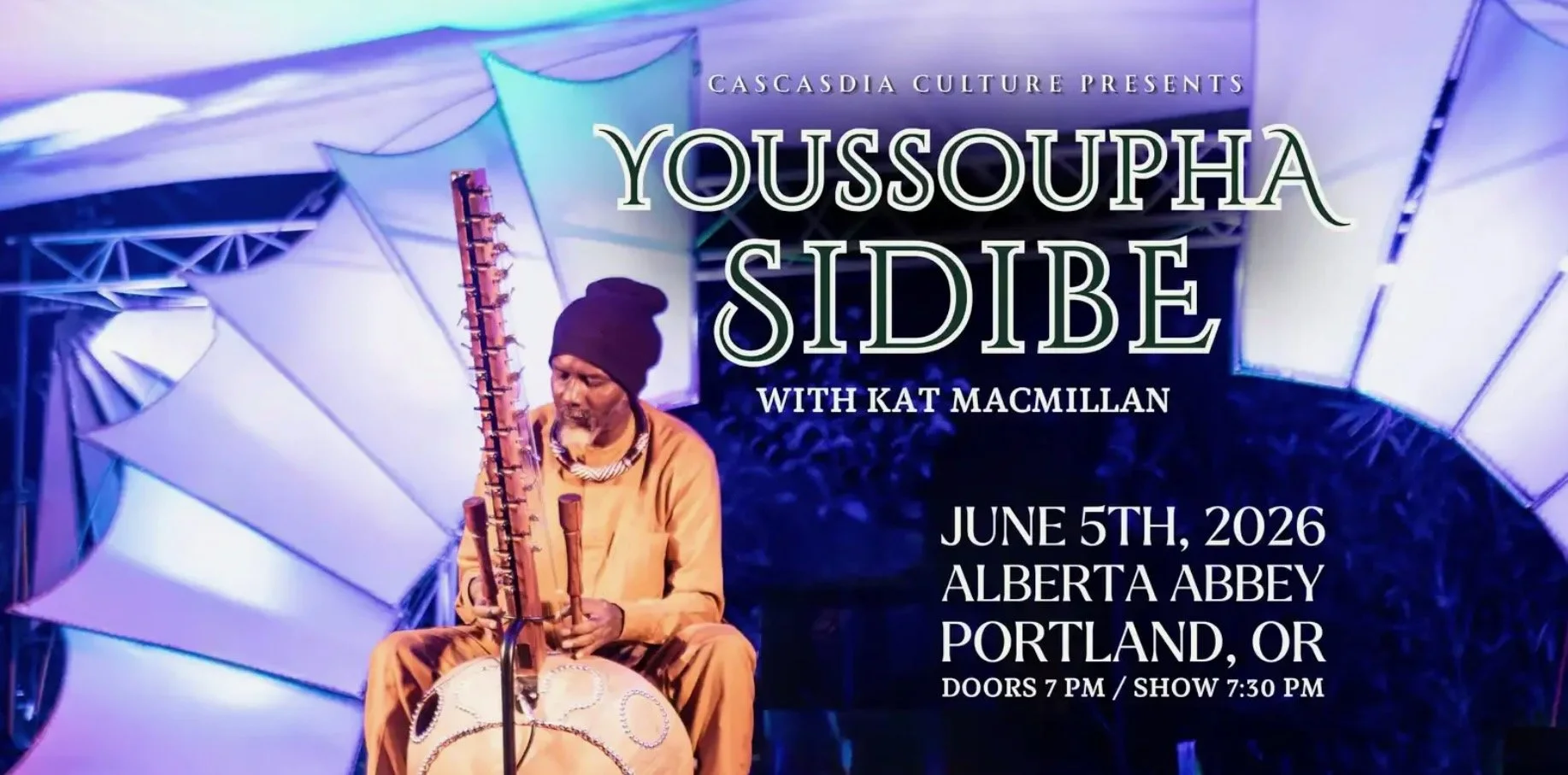 Youssoupha Sidibe at Alberta Abbey with Kavita Kat Macmillan