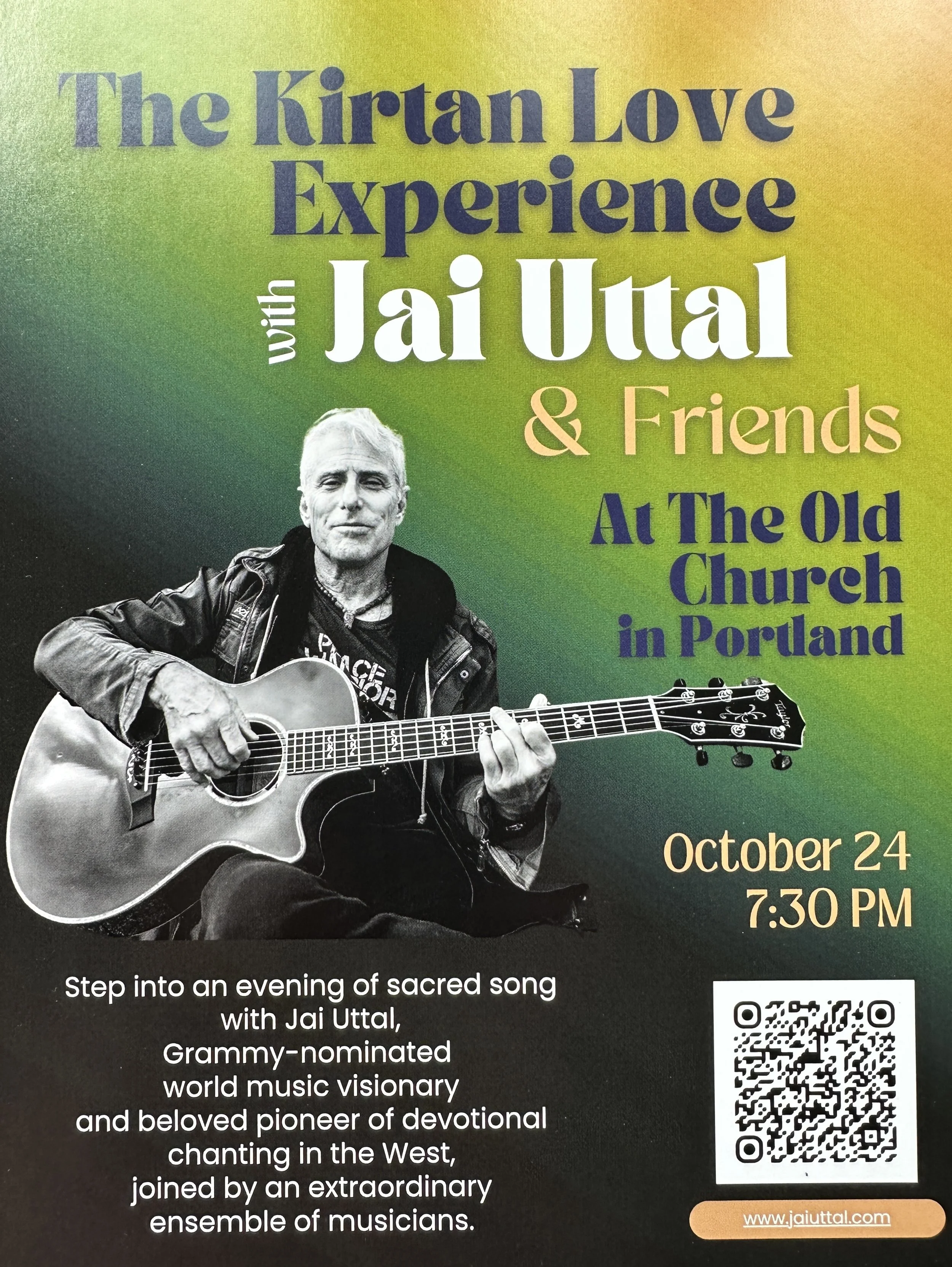 Jai Uttal and the Kirtan Love Experience - Portland, OR