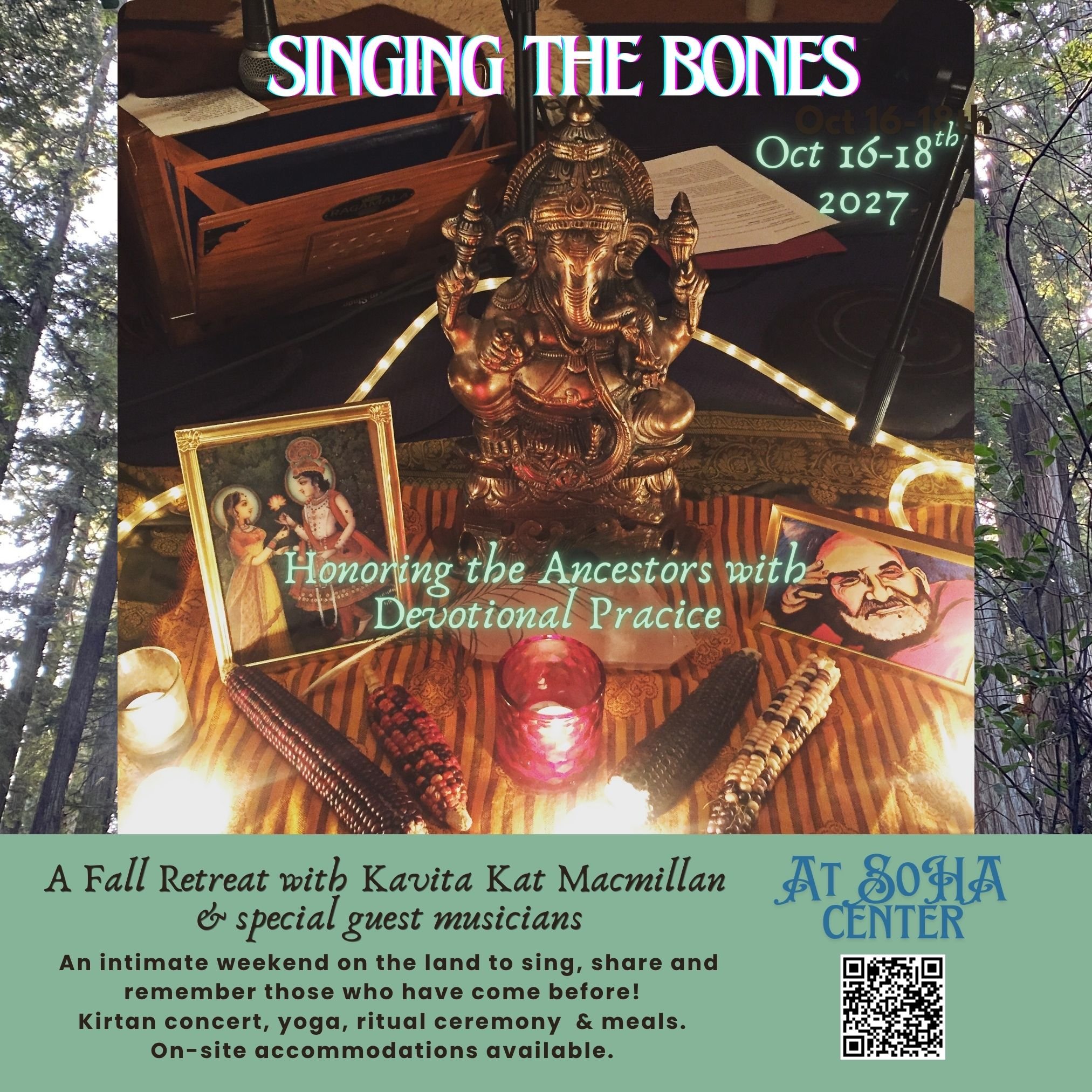 Sound Sanctuary: “Singing the Bones” A Fall Bhakti Retreat  (Copy)