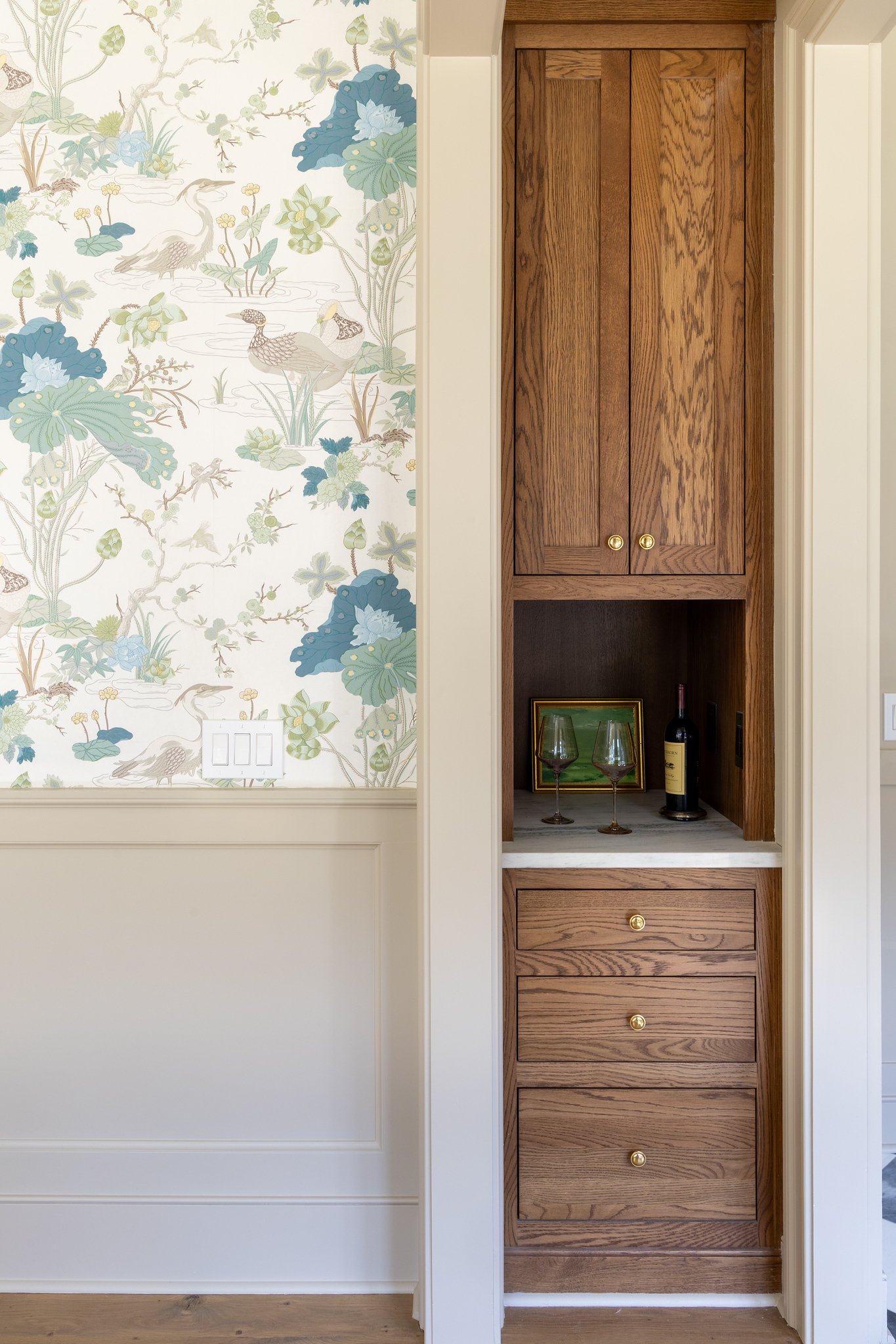 Detail of Built-ins between Dining & Foyer