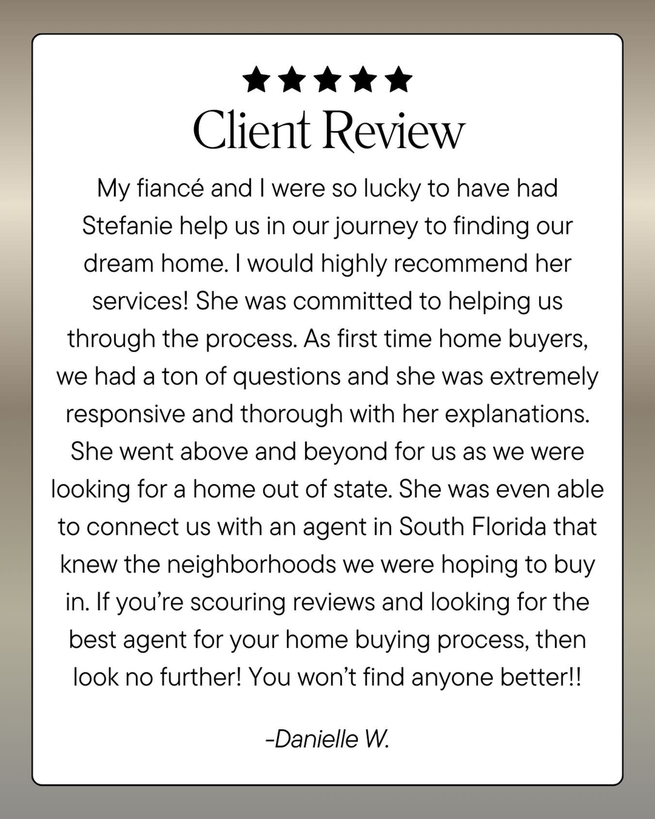 From SoCal to anywhere-I know someone there 🤍
So grateful for your trust in letting me guide you guys from afar and connect you with one of my trusted referral partners. Thank you for the sweetest review! #realestateagent #referralagent #socalreales