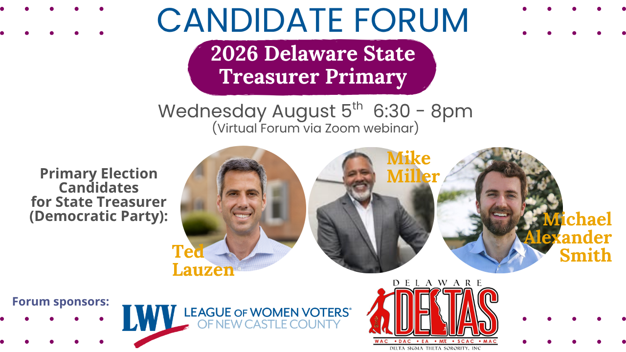 LWV Treasurer Candidate Forum