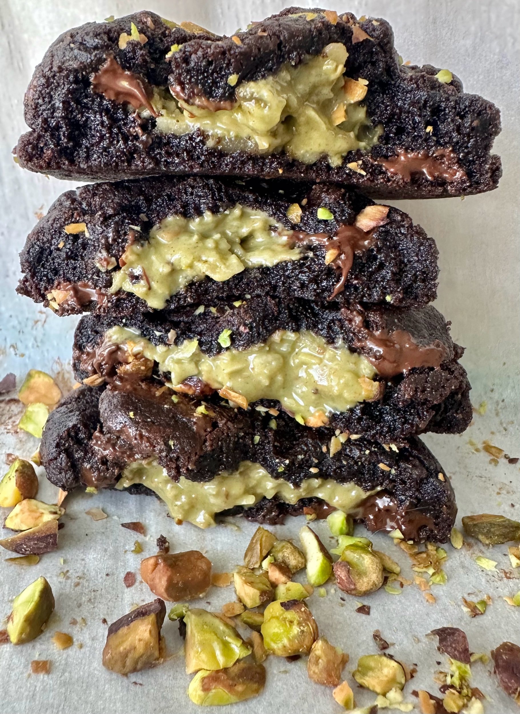 Dubai Pistachio Chocolate Cookies