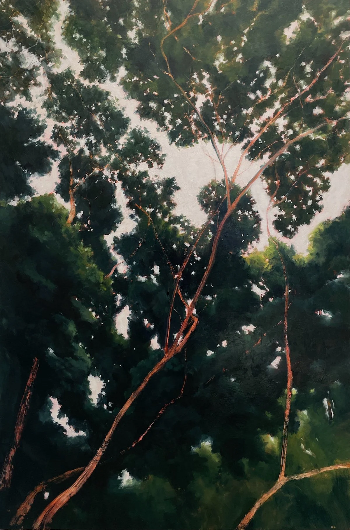 how can I get over, 36x24 in, oil & acrylic on wood panel