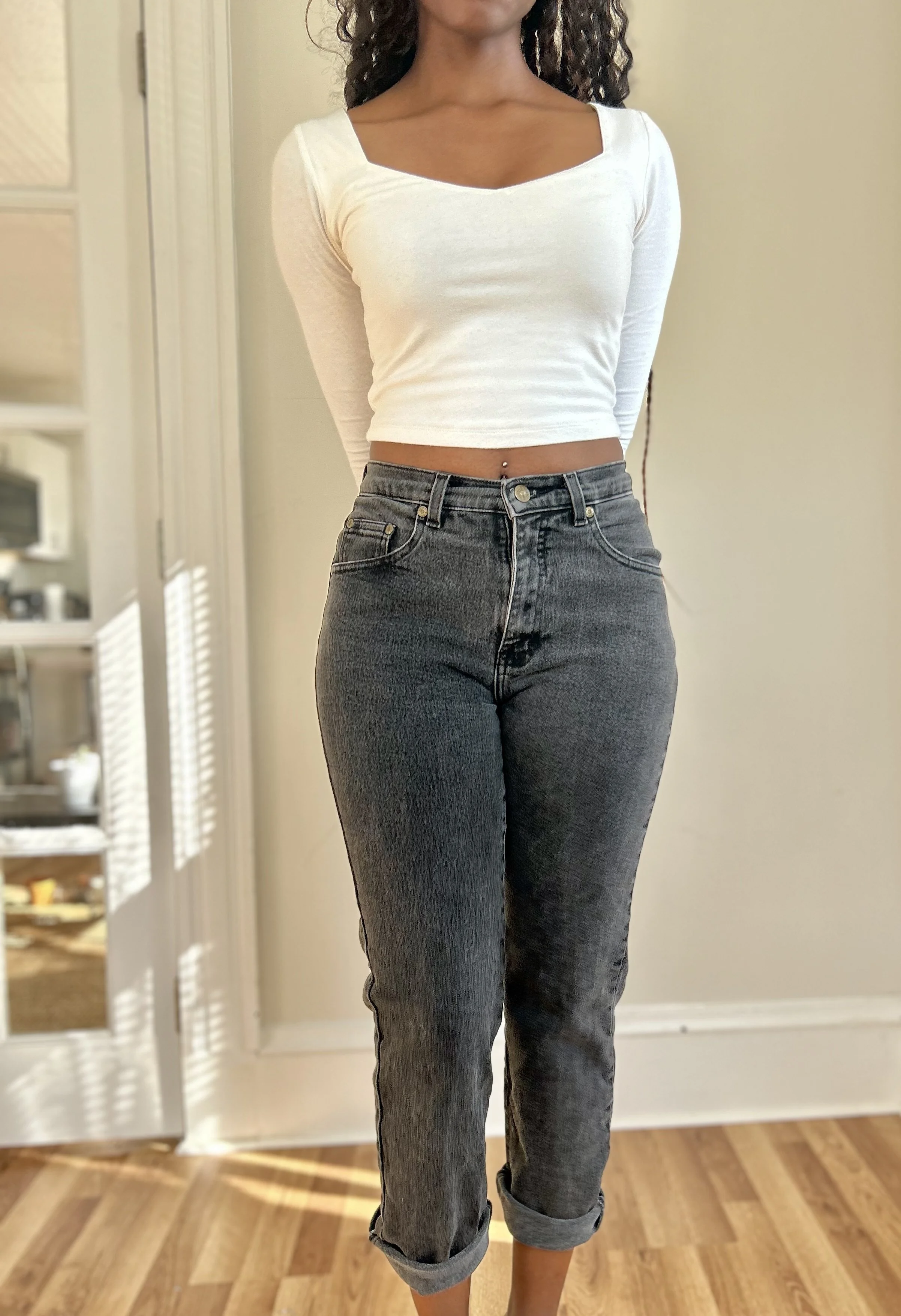 Black High-Waisted Jeans