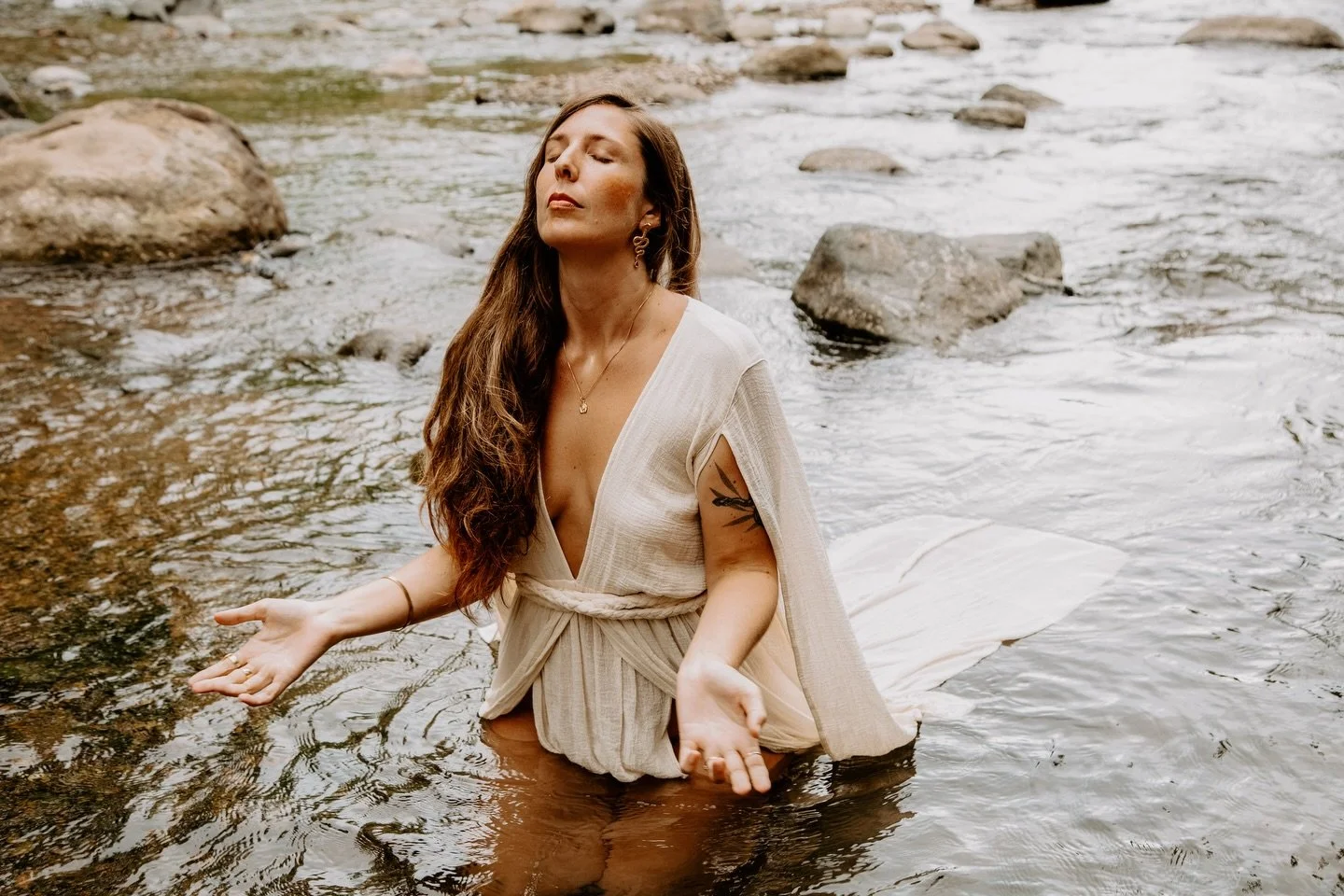 I used to think liberation meant showing everything. I was wrong. True liberation is the power to choose what stays mine.

I have no shame around my body. 
I have no shame around the sacredness of my blood. 

But as I look at my three daughters, know