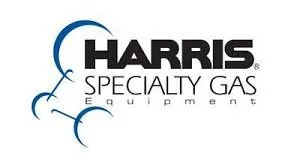 Harris Specialty Gas Equipment logo with abstract blue design