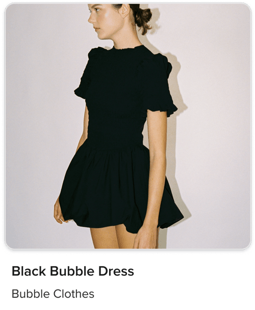apres studio black bubble dress CLASSIC BLACK BUBBLE DRESS