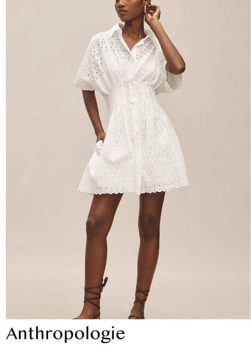 anthropologie graduation dress White Bow by Anthropologie Anthropologie Graduation Party Dresses