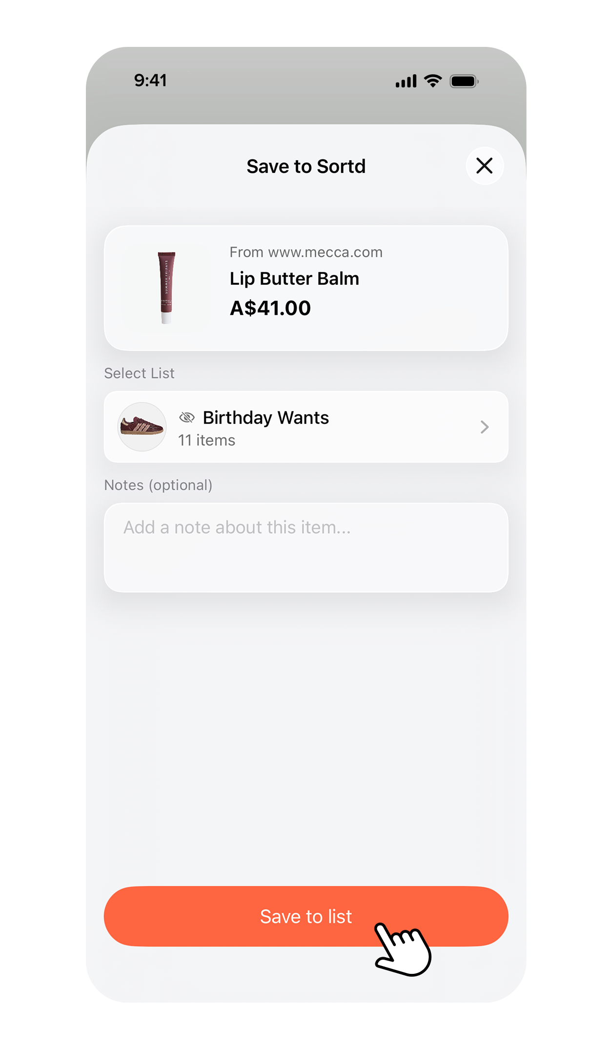4. SAVE TO WISHLIST!