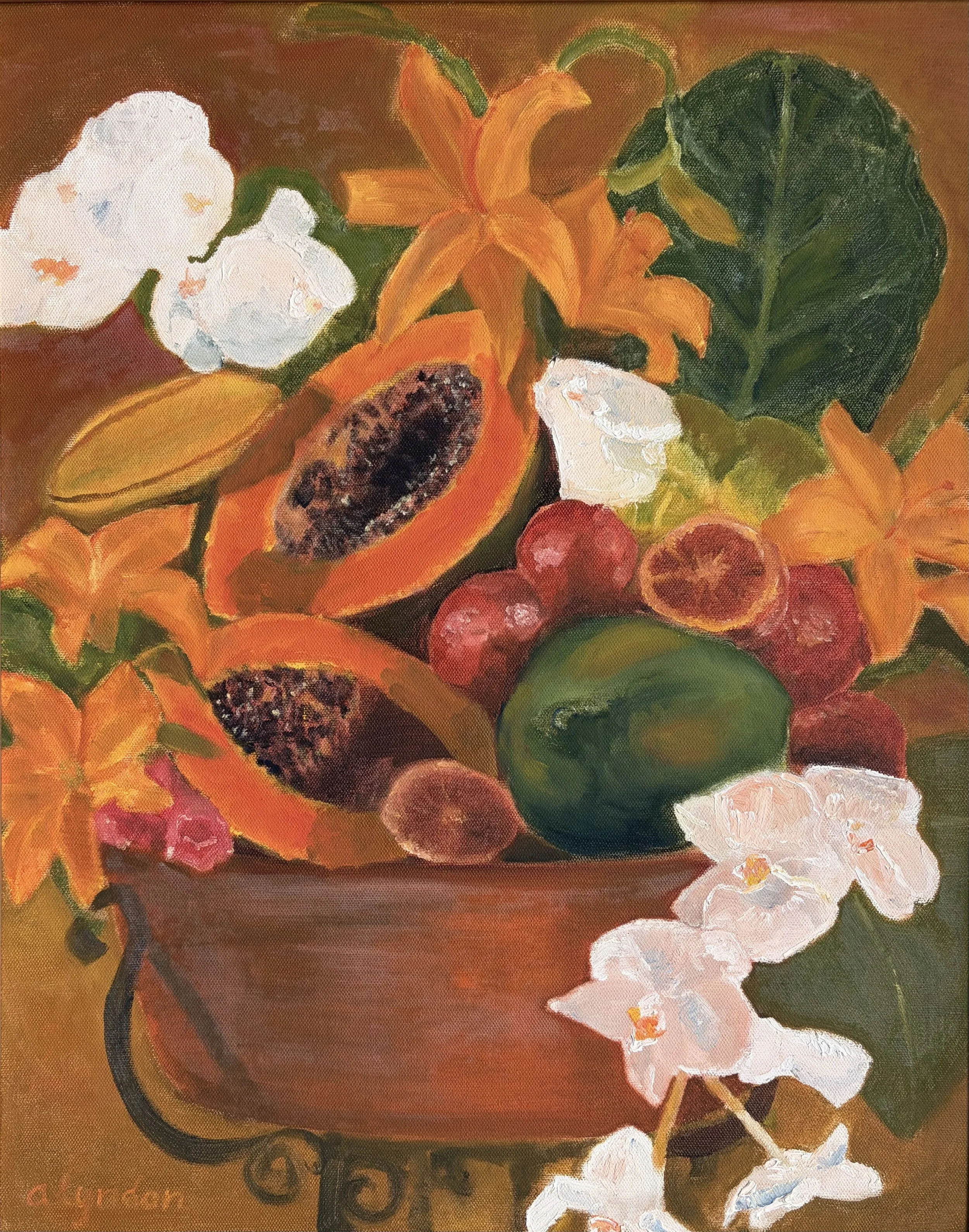 "Tropical" oil on canvas