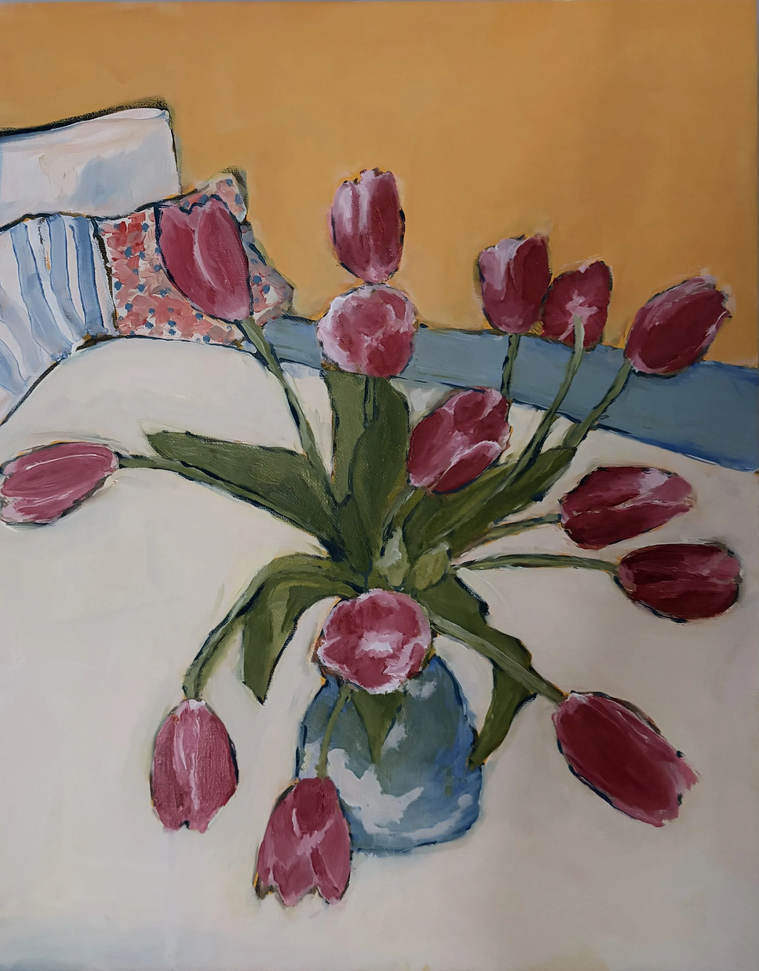"Tulips" oil on canvas
