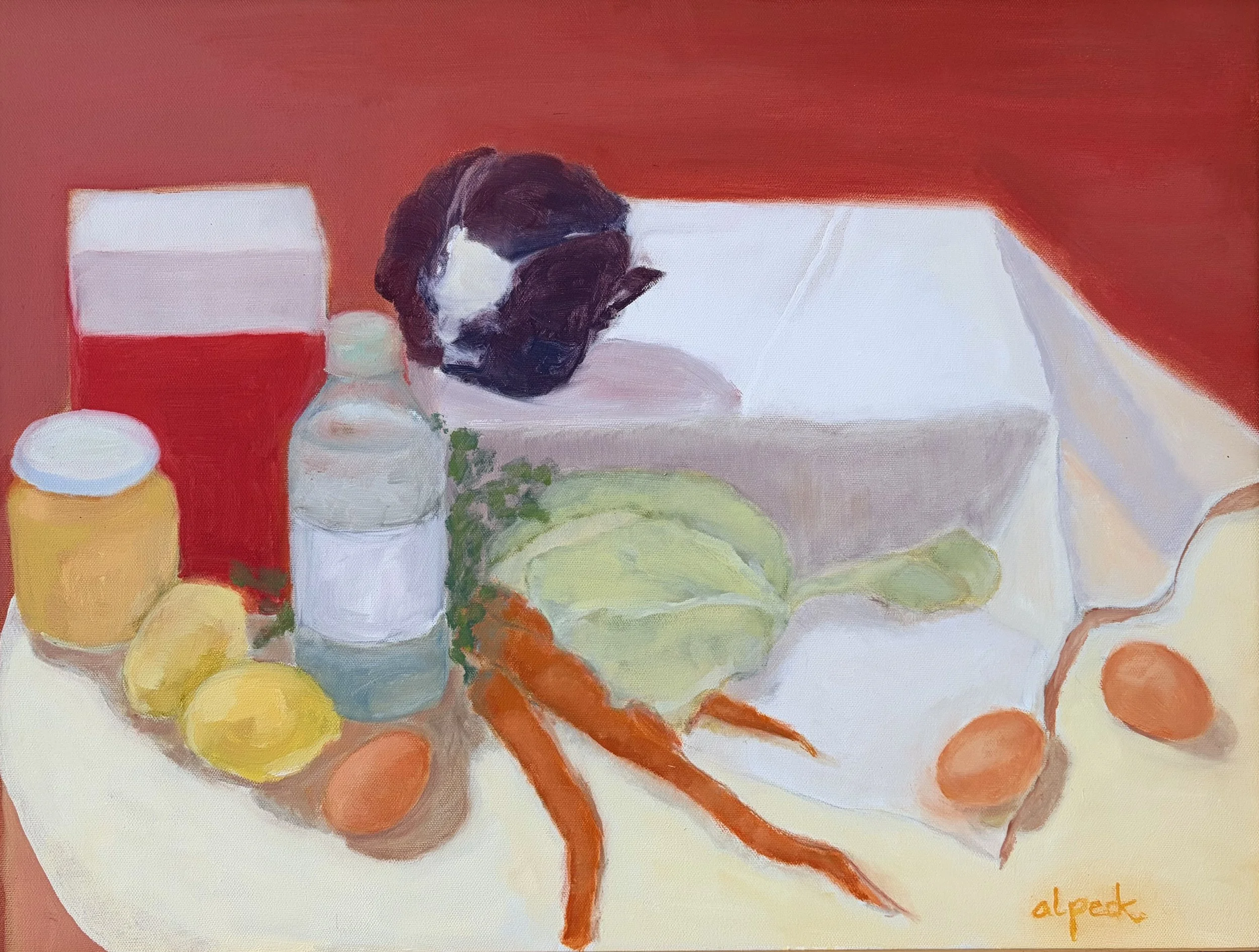 "Coleslaw" oil on canvas
