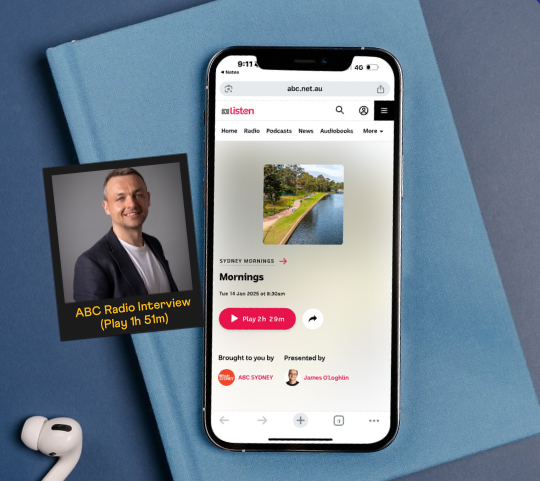 David Burns speaks with James O’Loghlin live on ABC Radio about WSYD Moving and the cost of inactivity
