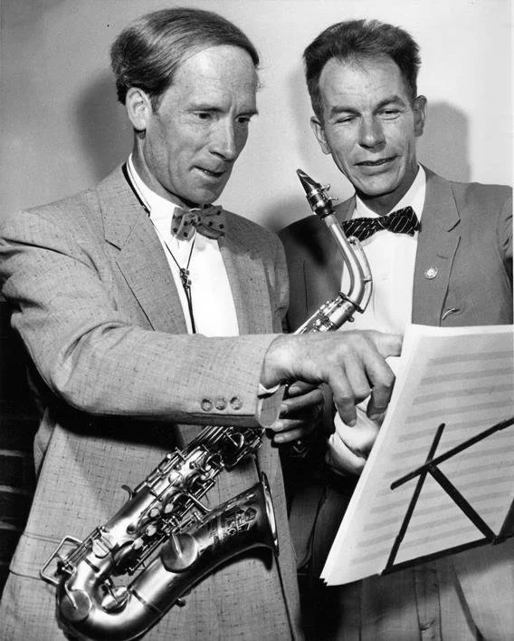 Sigurd M. Raschèr and Carl Anton Wirth; Rochester, NY; October 17, 1956.