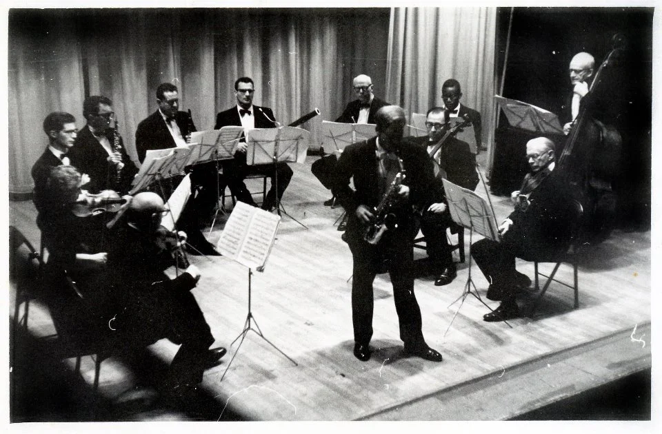 Sigurd M. Raschèr playing Jacques Ibert's "Concertino da camera"  with the Krasner Chamber Music Ensemble, February 18 1958.