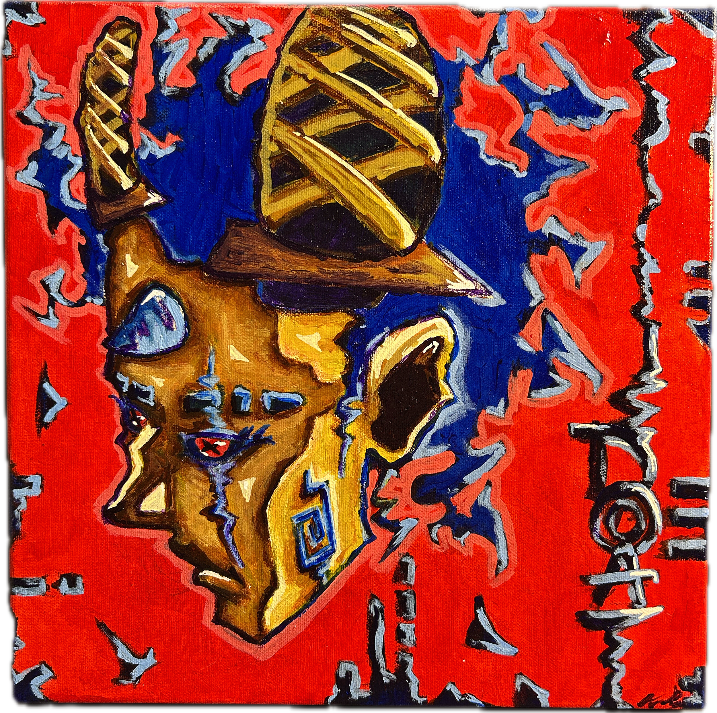 SWORD HEAD PAINTING- ORIGINAL