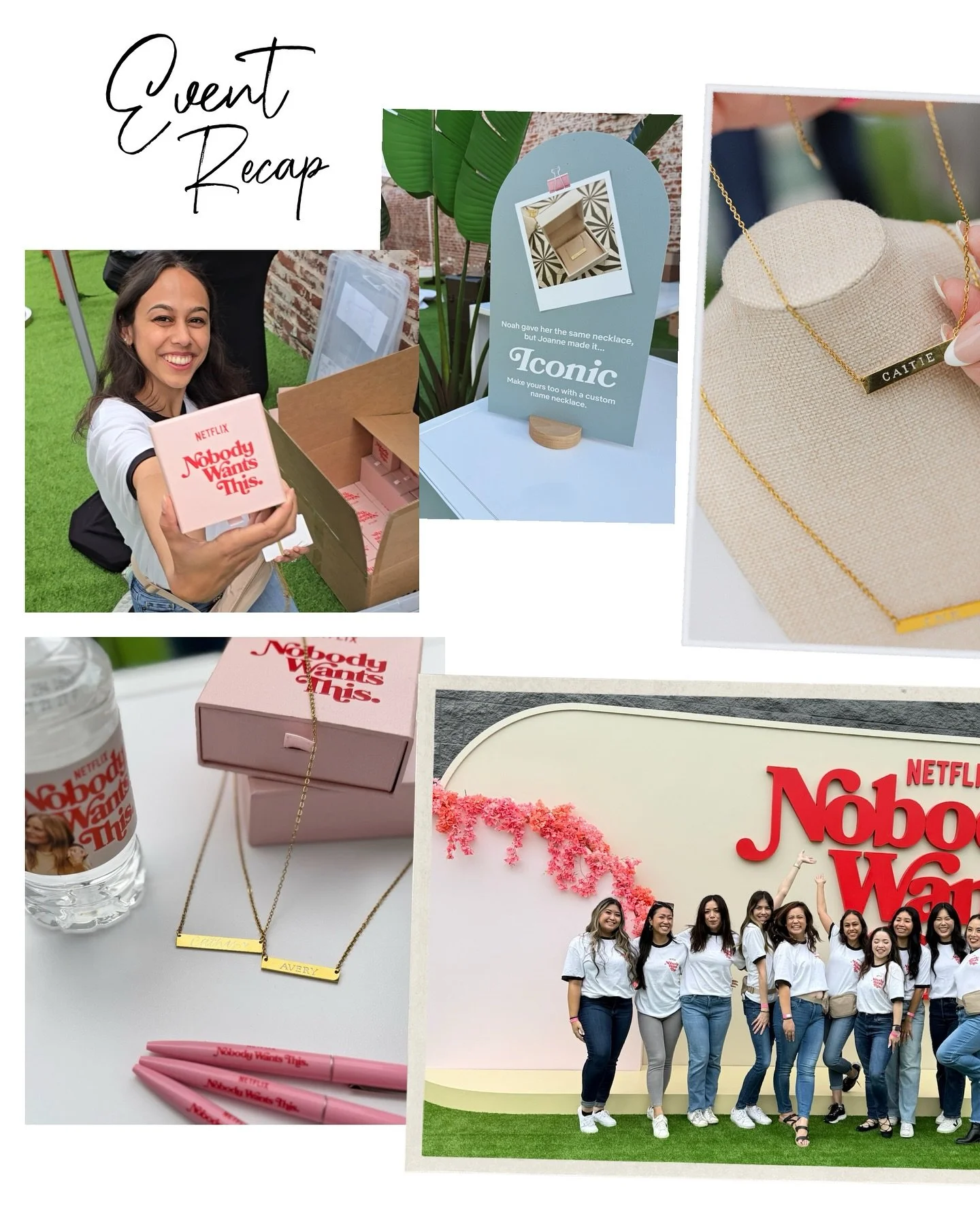 Had so much fun assisting team CBQ (@createdbyqueena ) this past weekend at Netflix&rsquo;s block party for season two of @nobodywantsthisofficial! 

The necklace engraving activation was definitely the fan favorite, nonstop action all event long (ev