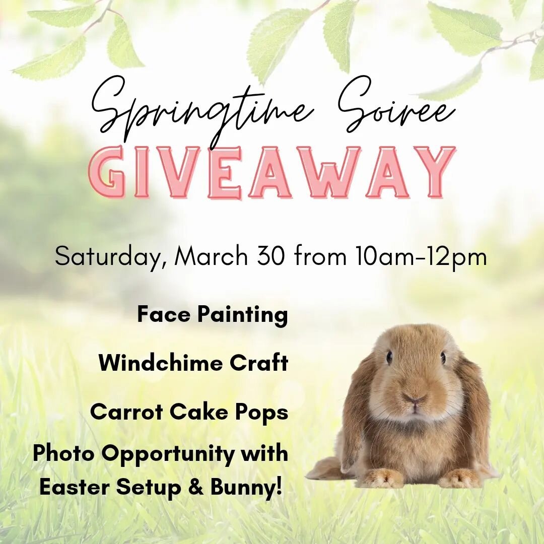GIVEAWAY TIME! Enter to win TWO tickets to our Springtime Soiree, simply by tagging someone in the comments. Each tag counts as an entry, winner will be announced in 24 HOURS at 3pm on Friday. Good luck! 🥕