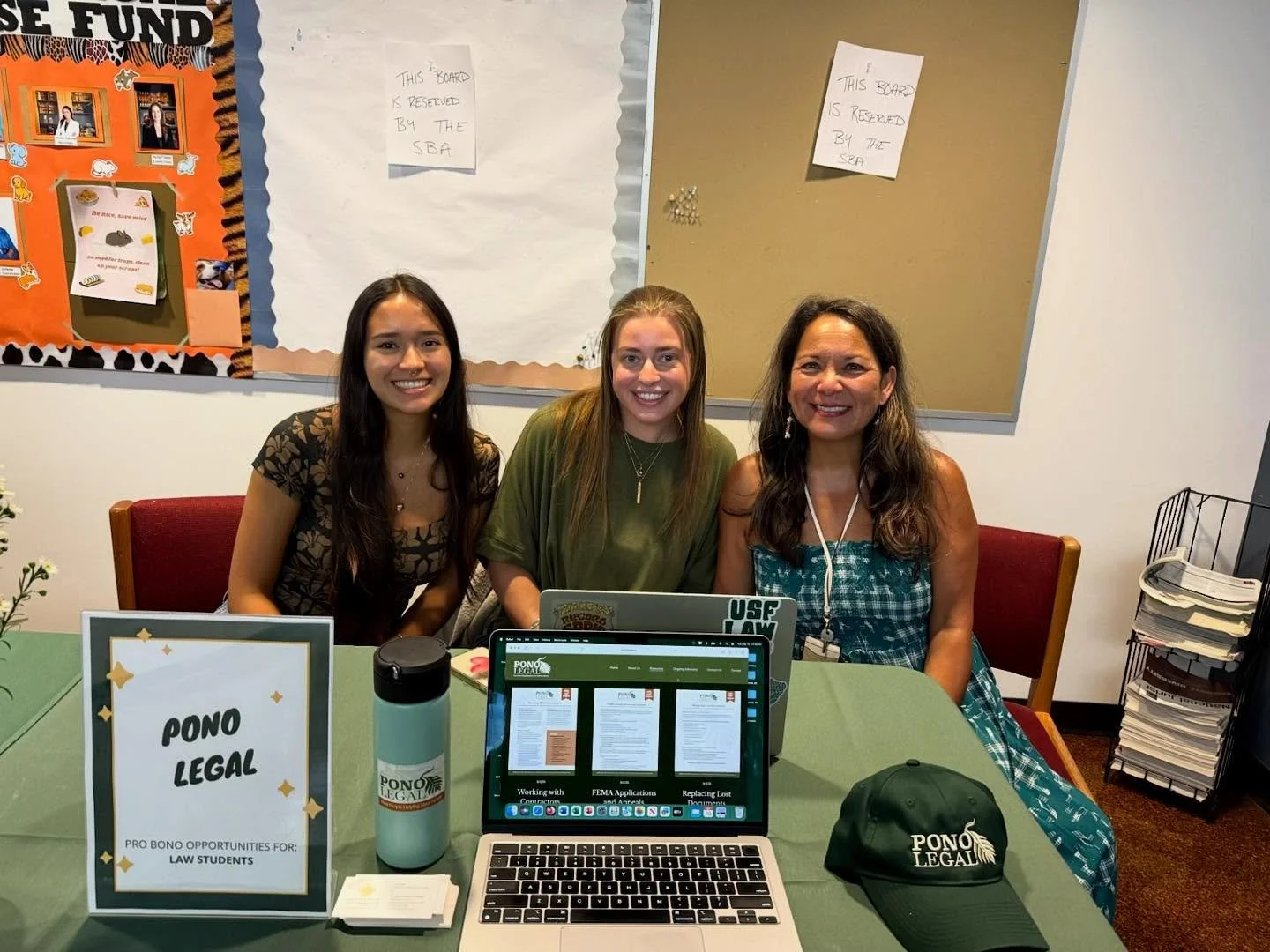 PONO Legal at the University of San Francisco School of Law Pro Bono Fair! 🤓📚 Former intern and current 3L Madison Dean reflected on this event:

&ldquo;Today I had the privilege of joining Heidi and Lynzee to share with my fellow law students what