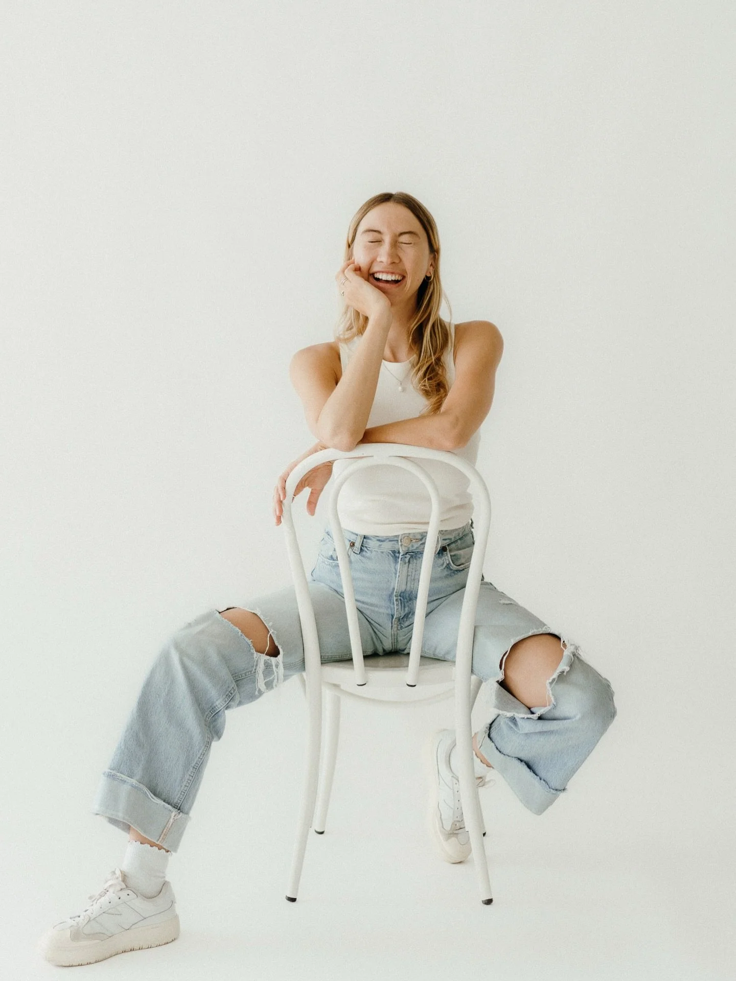 Professional, but never stiff 👊🏻

Branding imagery that reflects how you want people to feel when they work with you. Relaxed, considered and confident, while still working hard for your business.

Featuring AI &amp; automations whizz Hanna from @n