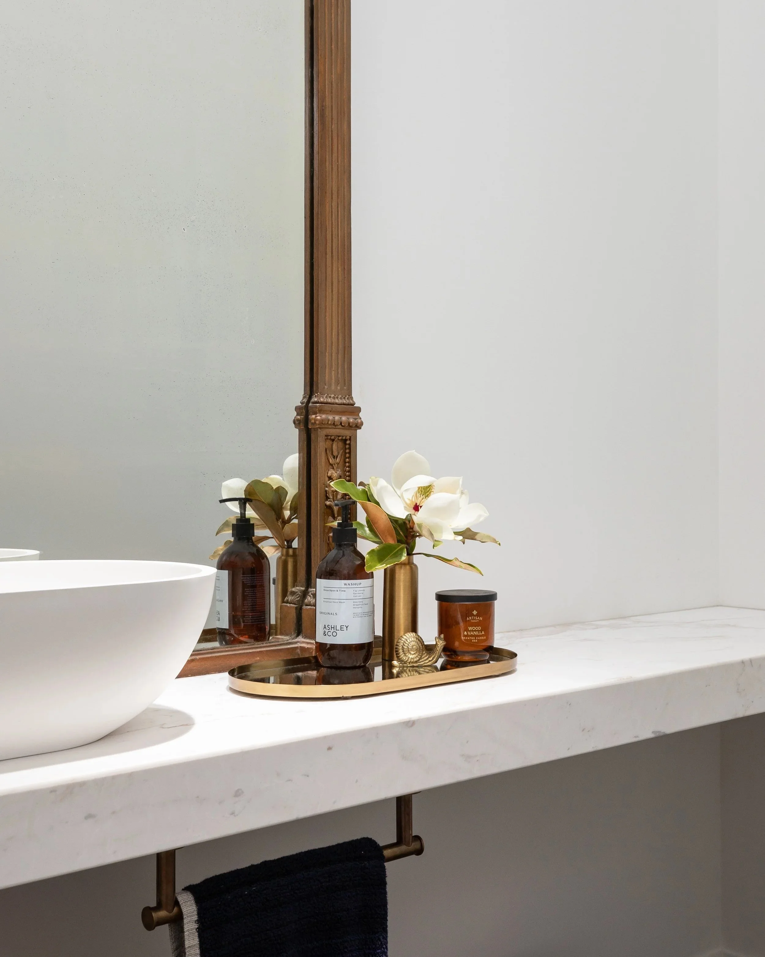Bathroom vanity details