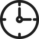 Clock showing 3:00