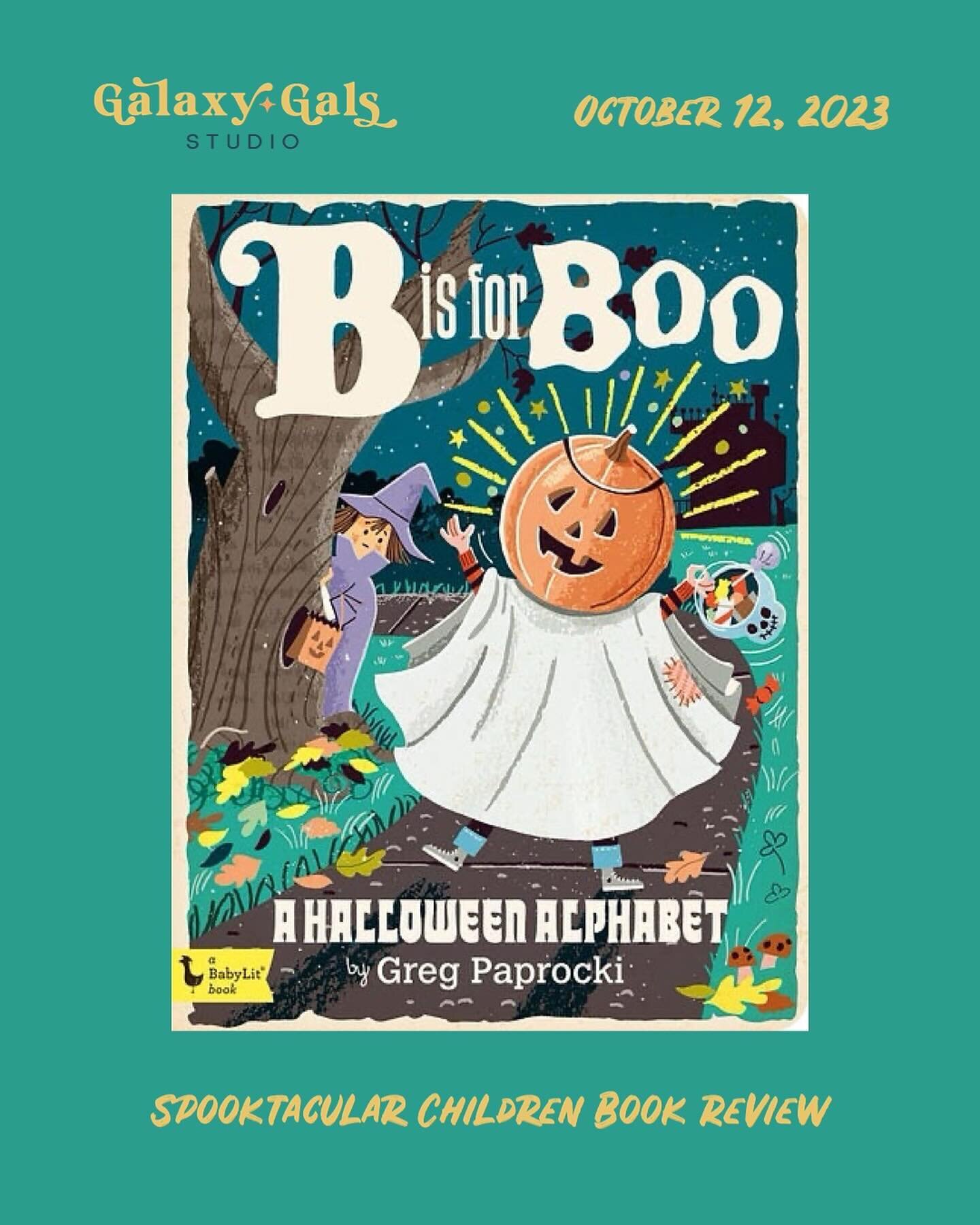 For the full review of B is for Boo, A Halloween Alphabet by Greg Paprocki, visit our newsletter link in our bio. 

Welcome to our Spooktacular Reads! We are celebrating my favorite holiday by reviewing Halloween and other spooky/fall-themed children
