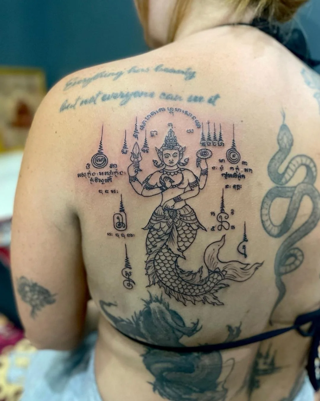 mermaid sak yant from ajarn ben