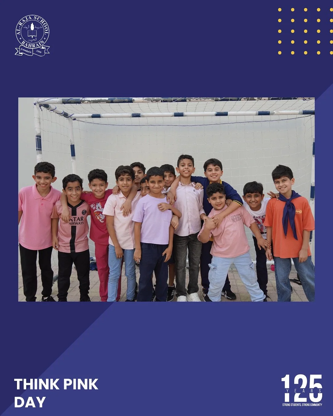 🎀 As part of Cancer Awareness Month, our students and staff united in a sea of pink to show solidarity, hope, and support for all those affected by cancer. 💗 Together, we stand for strength, awareness, and compassion. 🌸

#125yearsofalraja #bahrain