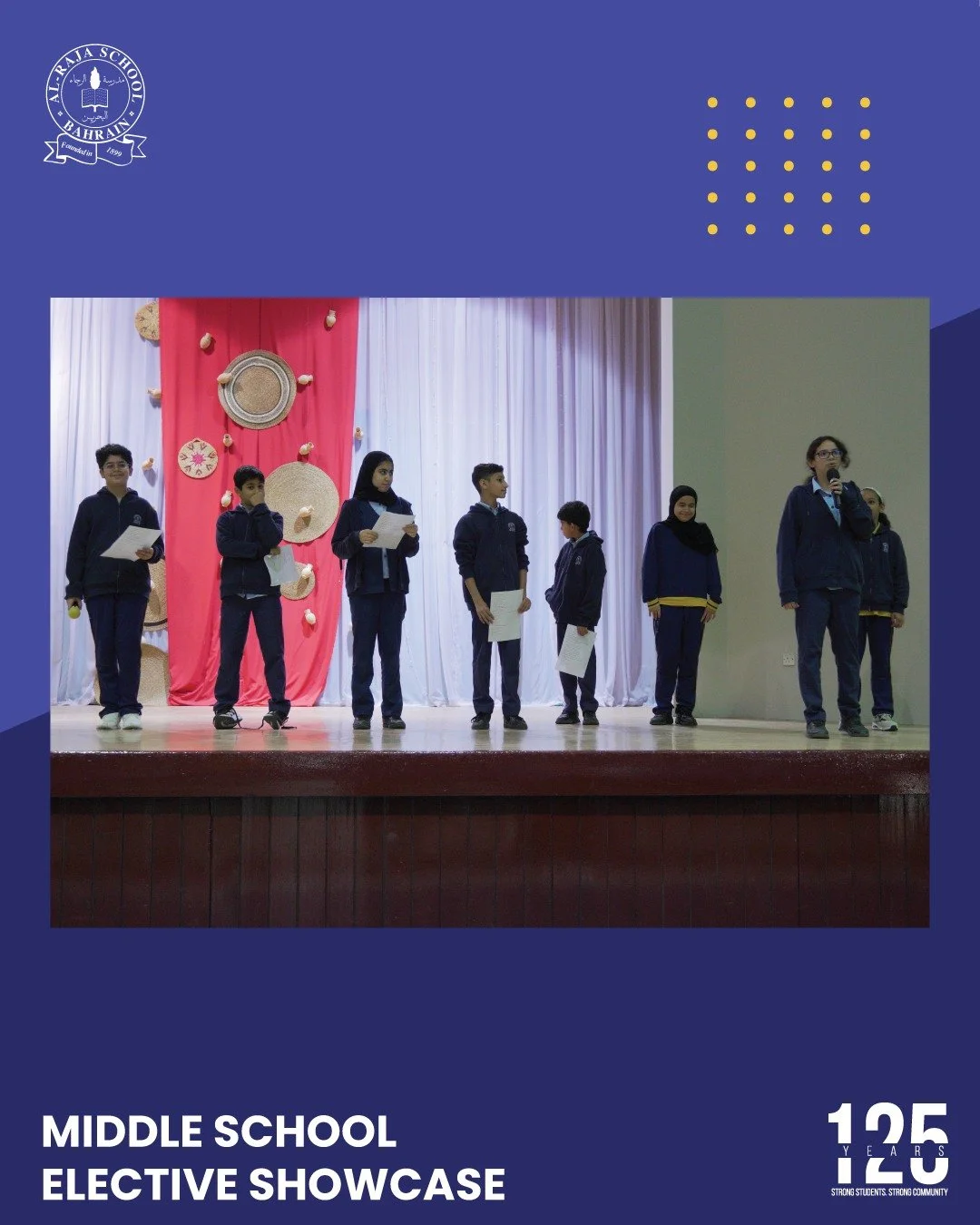 Our Middle School students proudly presented their Semester 1 elective projects. They showcased their creativity and skills across a variety of electives, including Home Economics, Arabic Drama, Craft Out of Waste, Arabic Magazine, Creative Media &am