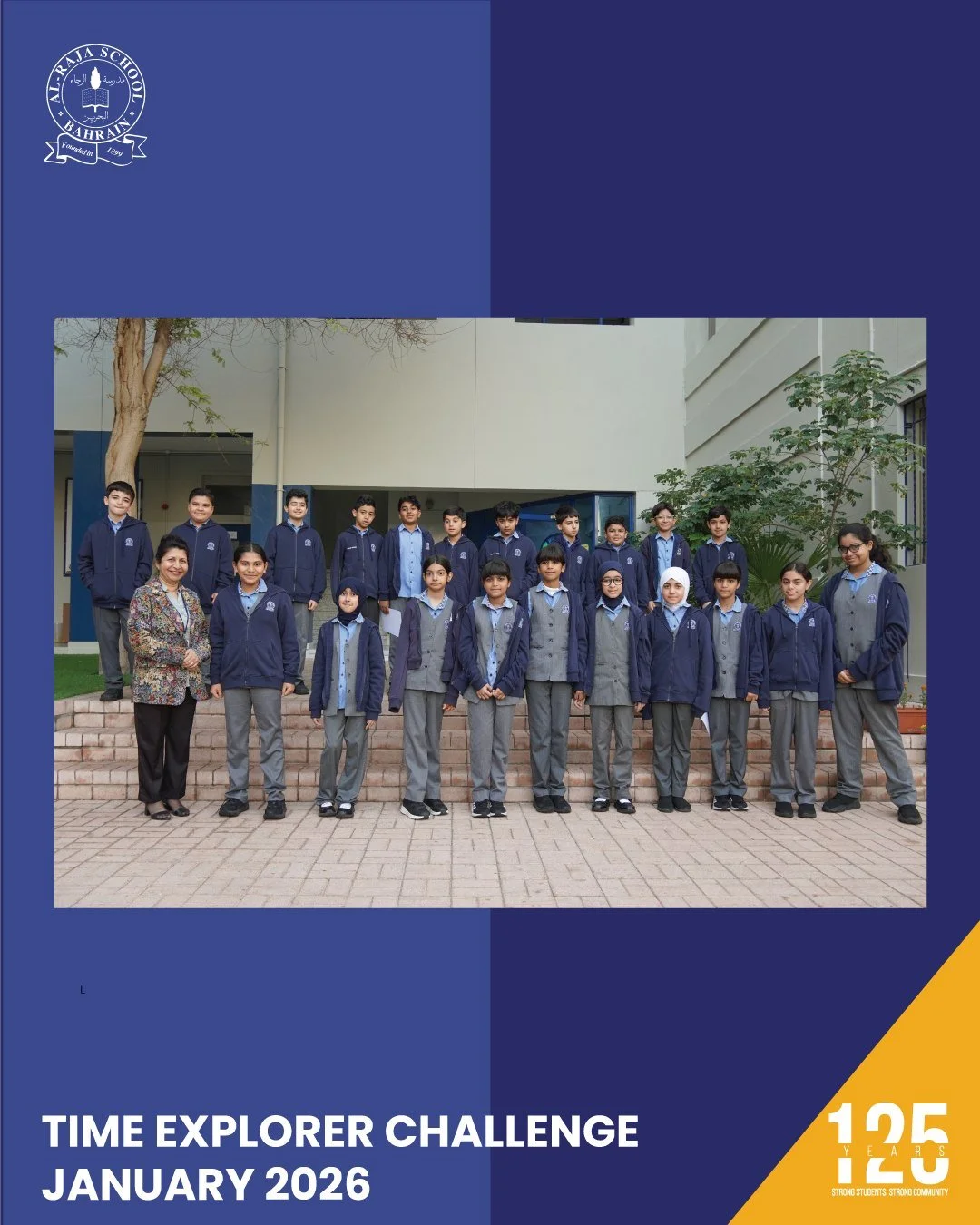 🎉 January&rsquo;s Time Explorer Challenge Winners! 🎉

Congratulations to Grade 5A for earning a spot on the Wall of Fame and receiving a golden cup to celebrate their achievement! 🏆 They also enjoyed a sweet donut treat together! 🍩

Well done, 5A