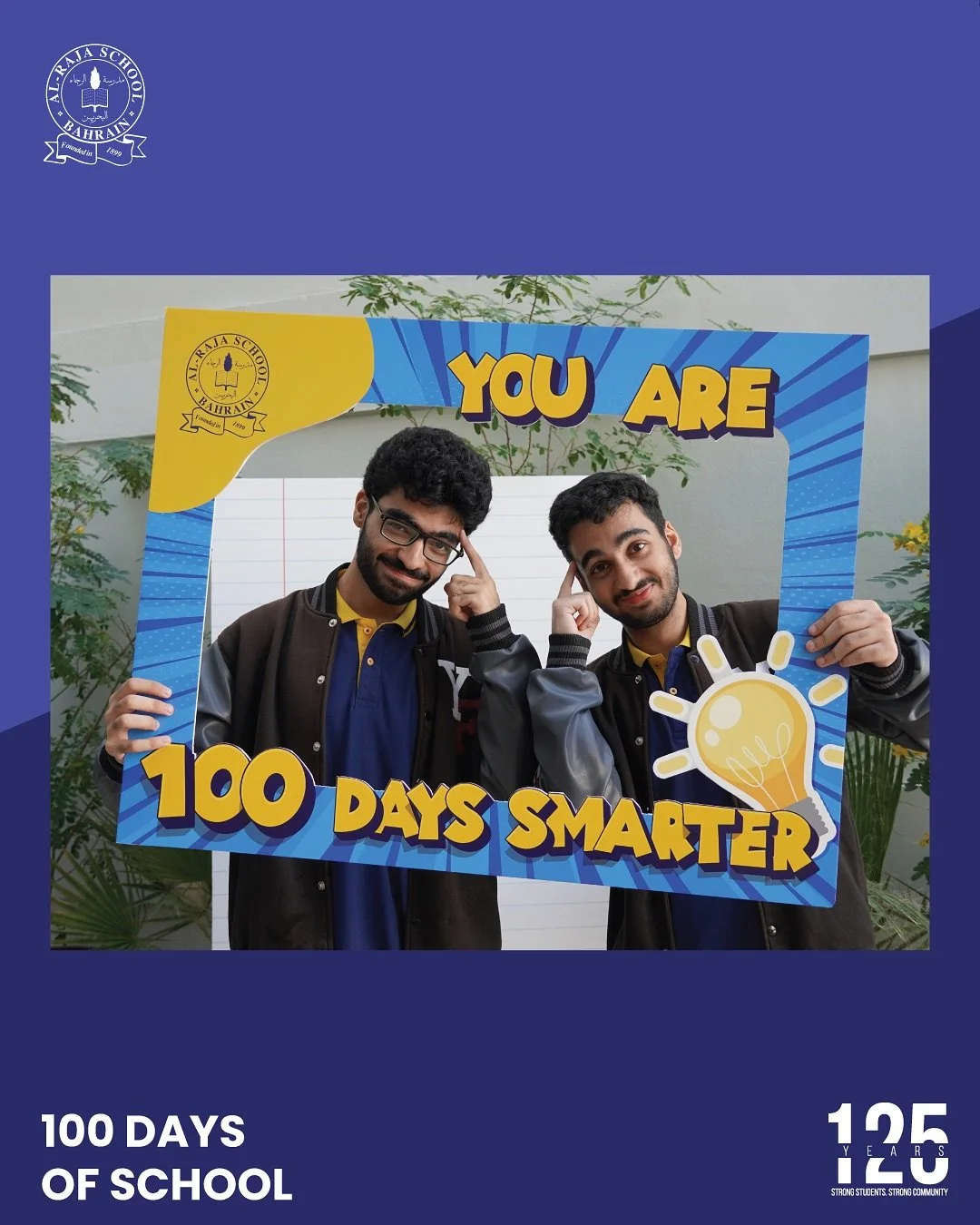 Happy 100 Days of School! 🎉
100 days of learning, growing, and becoming smarter and brighter every day!

#125yearsofalraja #bahrain #100daysofschool