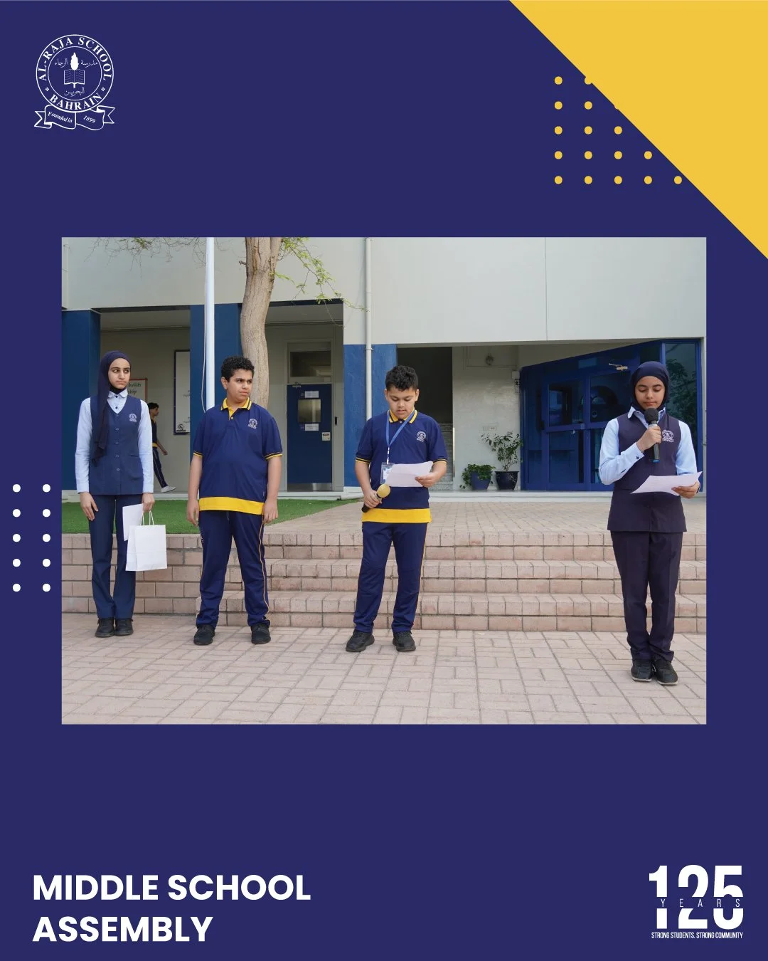 Today&rsquo;s middle school assembly highlighted World Occupational Health and Safety Day, observed annually on April 28 🌍 This day raises awareness about the importance of preventing workplace hazards and promoting safe, healthy environments. Our s