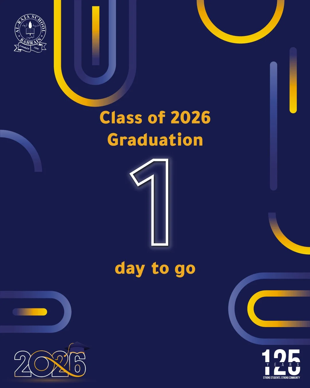 Tomorrow is the day! 🎓

📅 Thursday, 4.6.2026 🤍

#125yearsofalraja #bahrain