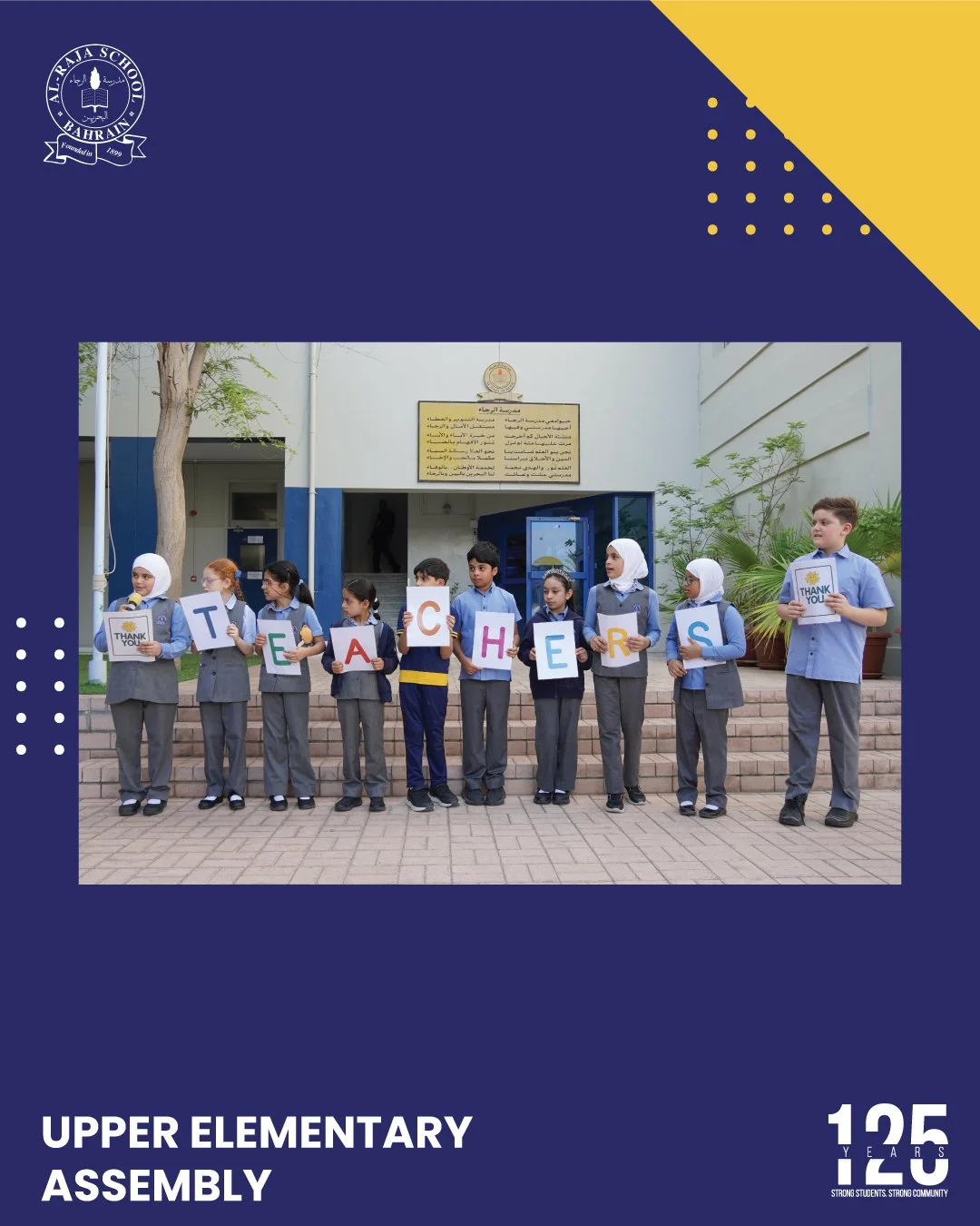 As the academic year draws to a close, our Upper Elementary students took a beautiful moment to express their gratitude for the hard work, guidance, and endless dedication of their teachers. 🤍✨This thoughtful gesture was proudly organized by the Lea